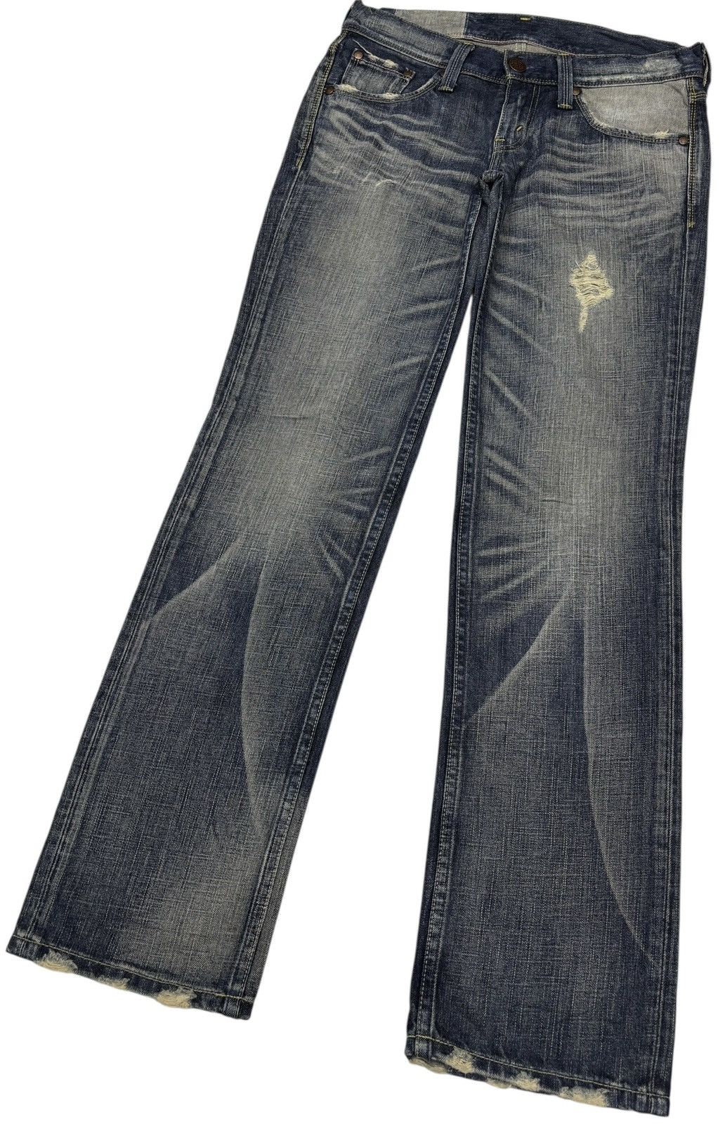 Junya Watanabe × Levi's 🔥VINTAGE LEVIS MUD WASH STYLE DISTRESSED DENIM JEANS Size 30" / US 8 / IT 44 - 5 Thumbnail