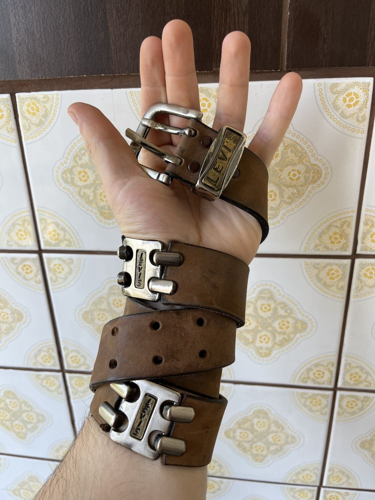 Levi's Vintage Levi’s leather belt Size ONE SIZE - 1 Thumbnail