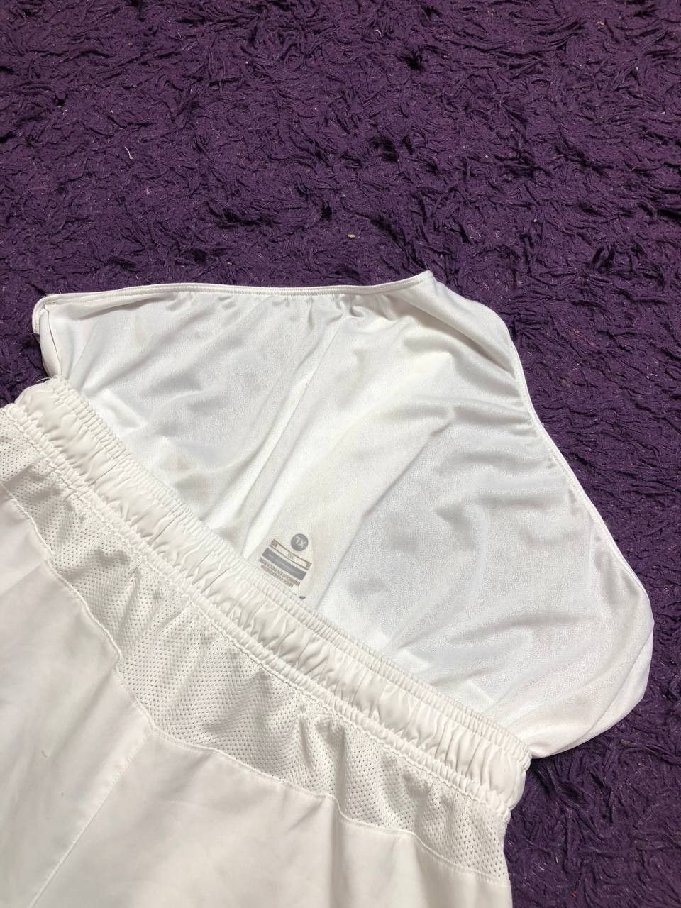 Nike Vintage Nike Dri-Fit white shorts logo Y2K football England Size US 36 / EU 52 - 10 Thumbnail
