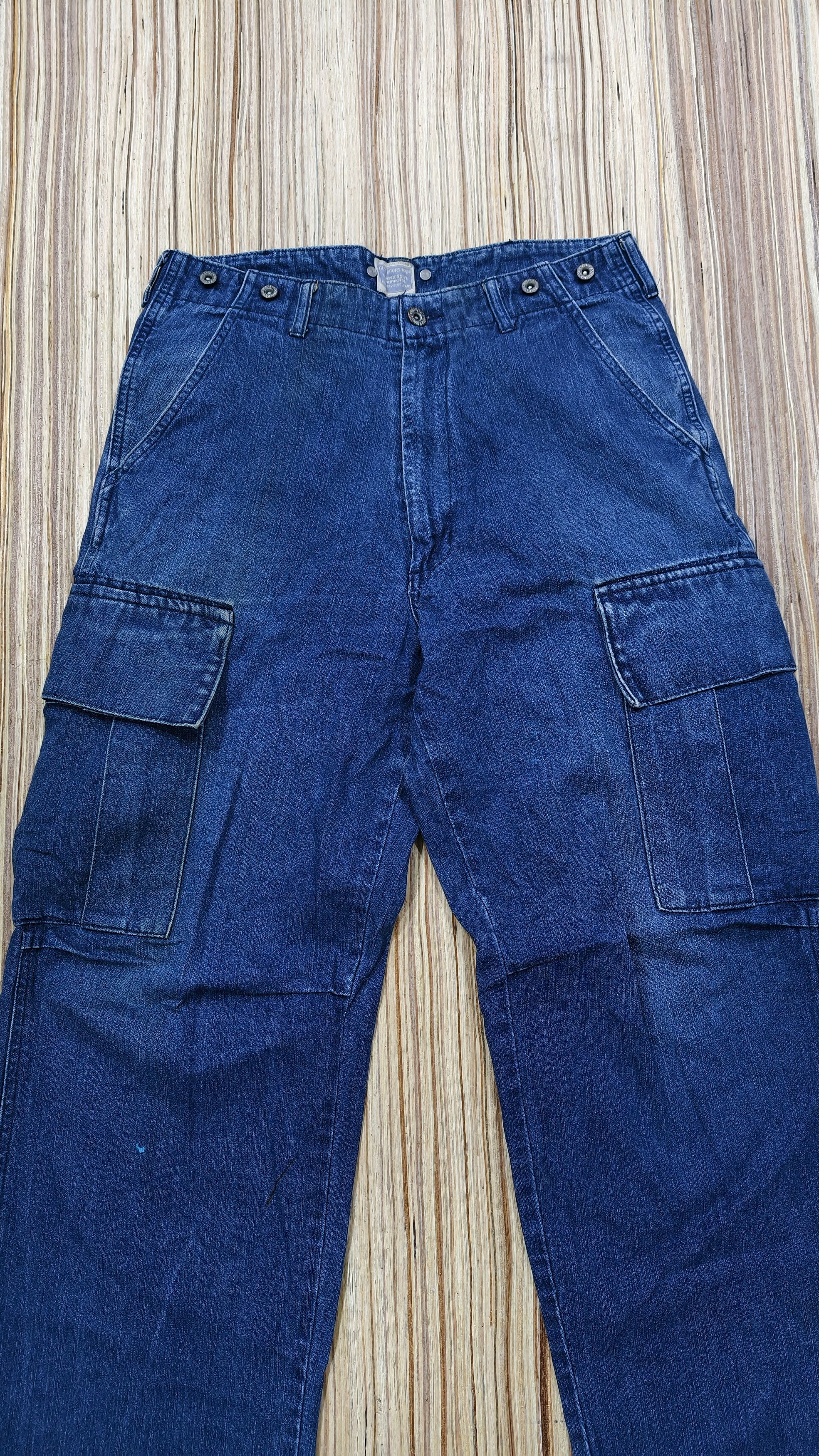 Japanese Brand Vtg blue way trouser denim Size US 31 - 2 Thumbnail