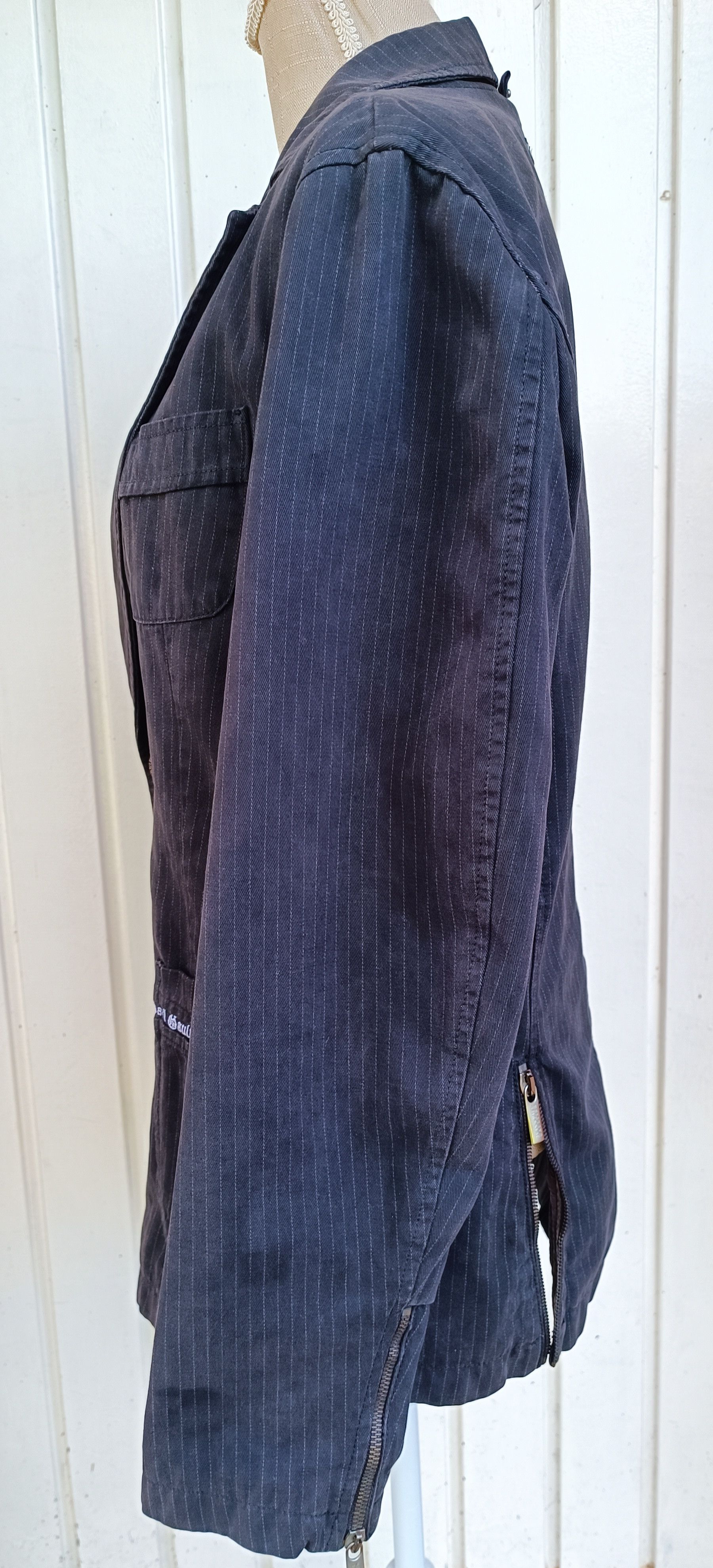 Jean Paul Gaultier Striped gray cotton jacket Size US S / EU 44-46 / 1 - 3 Thumbnail