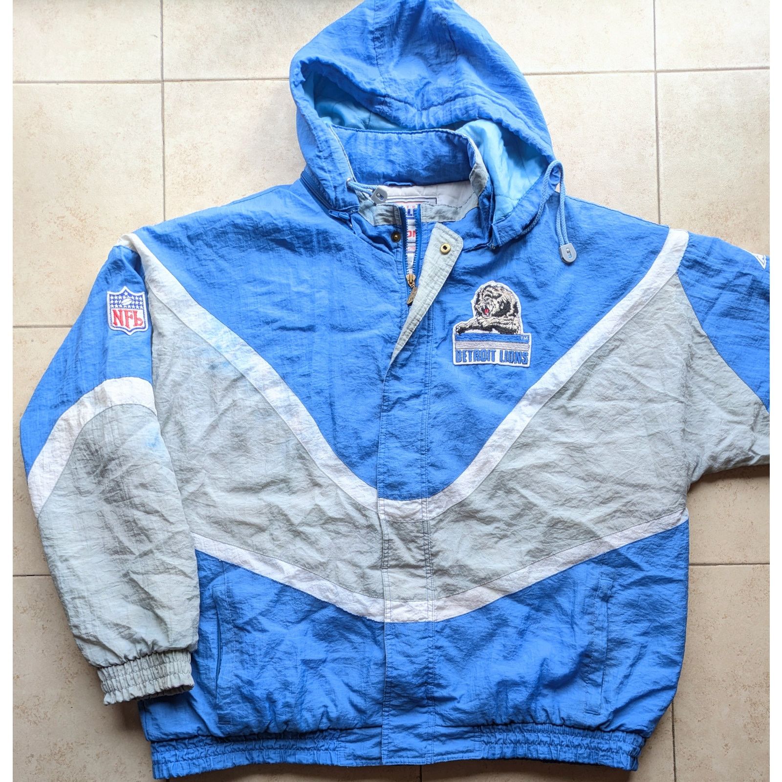 Apex One × NFL Detroit Lions 90s APEX puffer XL blue gray Pro Line vintage Size US XL / EU 56 / 4 - 2 Thumbnail