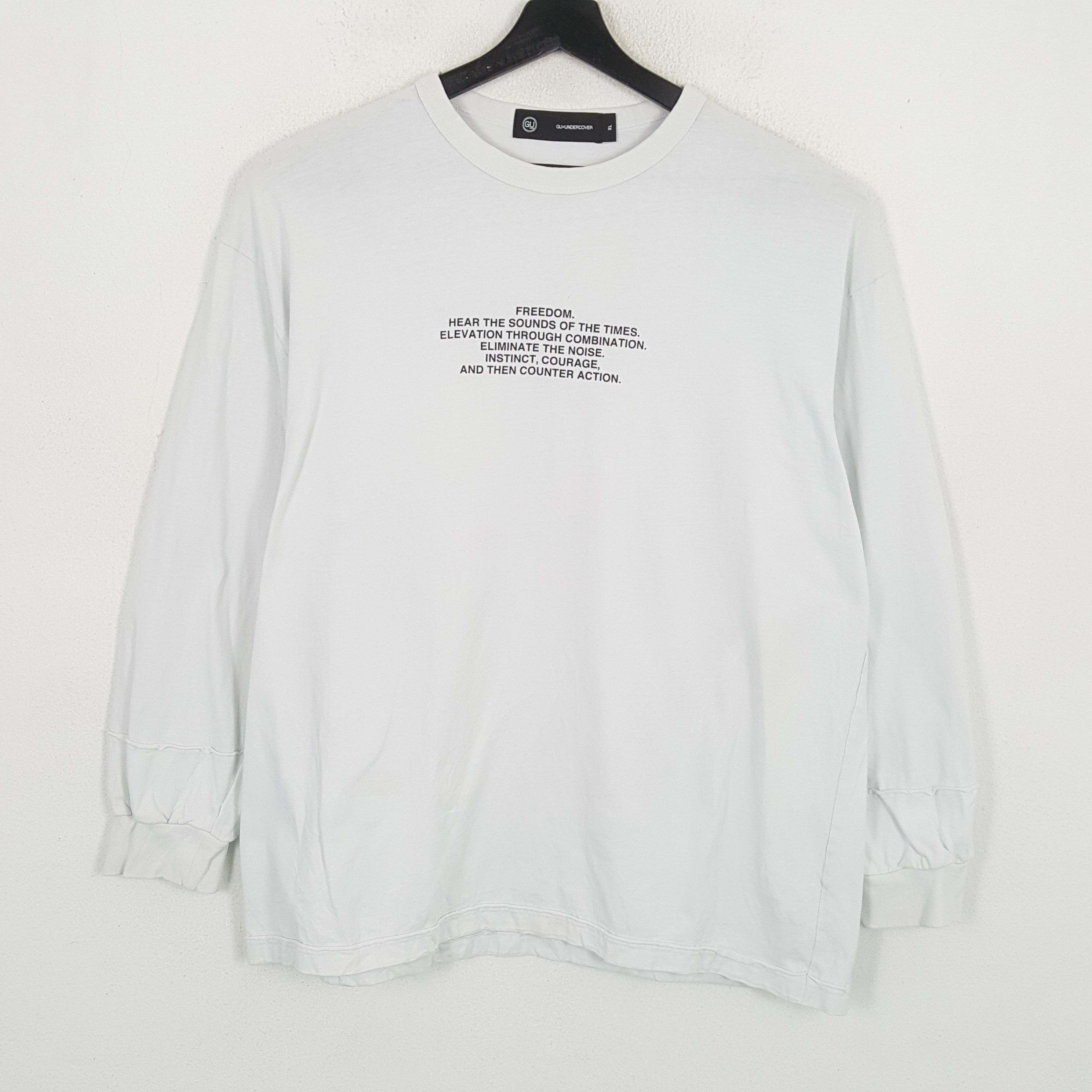 GU × Undercover × Vintage GU x UNDERCOVER Japanese Brand Streetwear Style Tshirt Size US XL / EU 56 / 4 - 3 Thumbnail