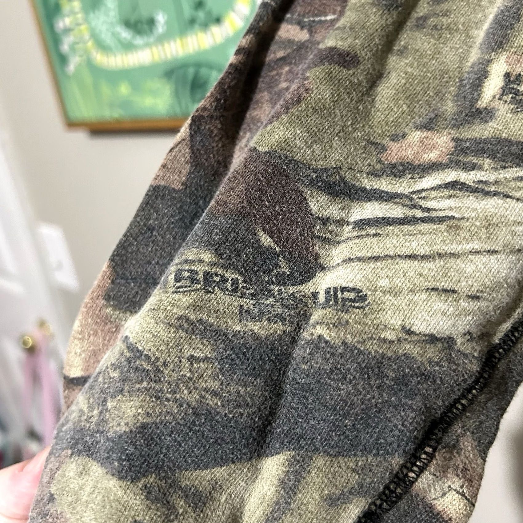 Vintage VINTAGE Mossy Oak Break Up camo Hoodie Womens XL Brown Pullover Y2K 2000s Activewear Camouflage Size XL / US 12-14 / IT 48-50 - 3 Thumbnail