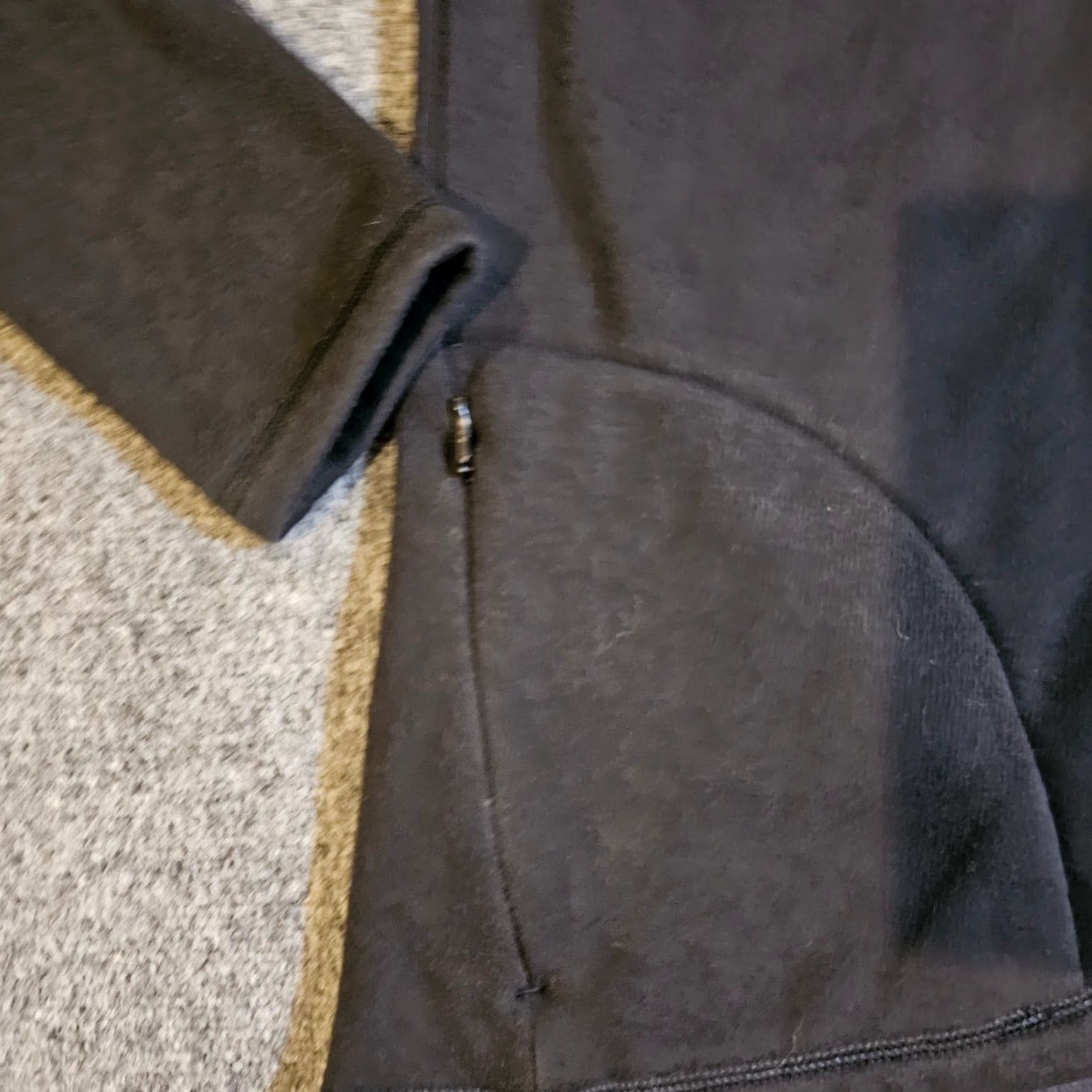 Athleta Athleta Sweater Womens Medium Black Cozy Karm Asym Open Zipper Casual Size M / US 6-8 / IT 42-44 - 5 Thumbnail