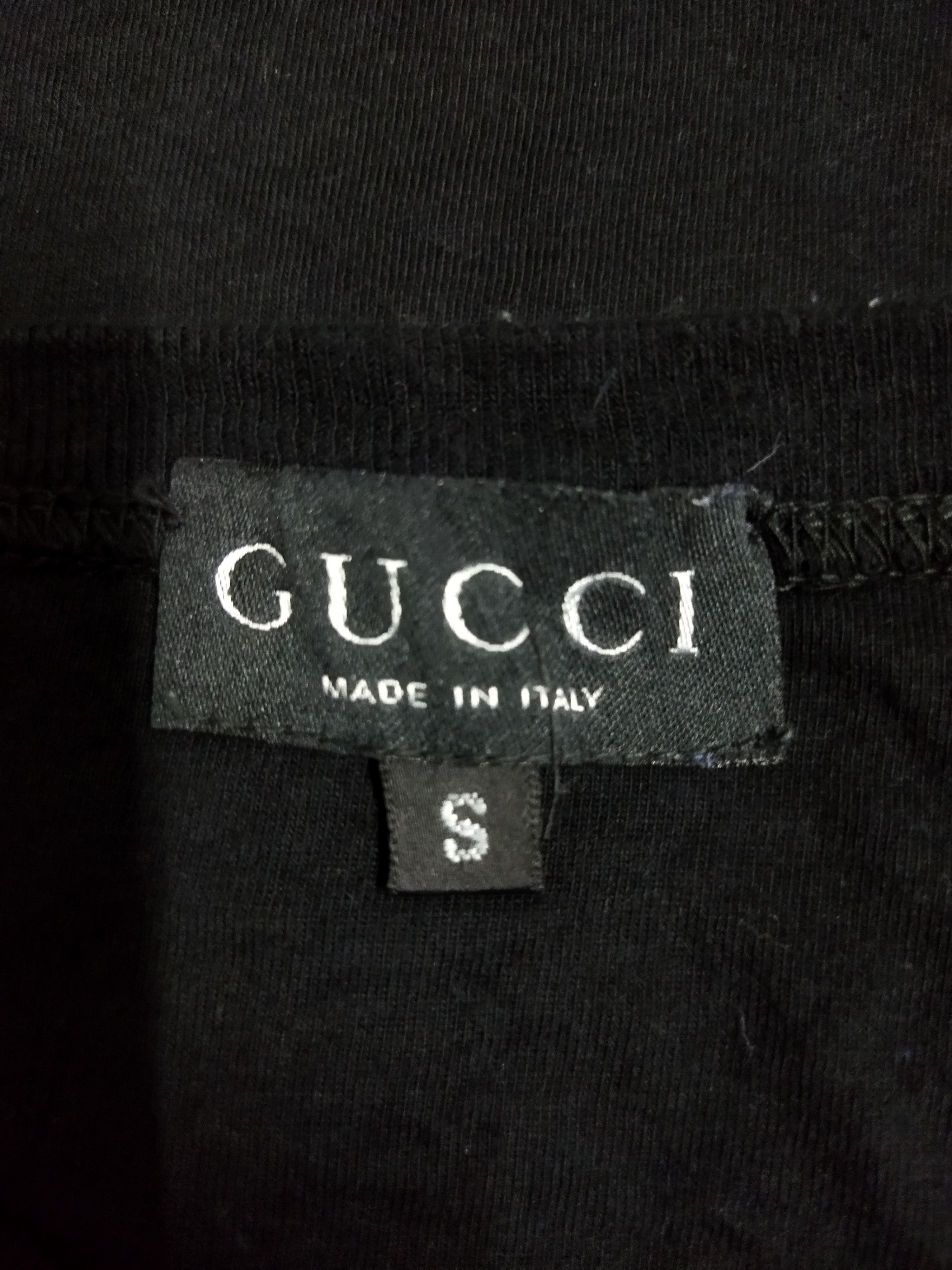 Gucci Vintage Gucci Embroidery Logo Tee Size US M / EU 48-50 / 2 - 4 Thumbnail