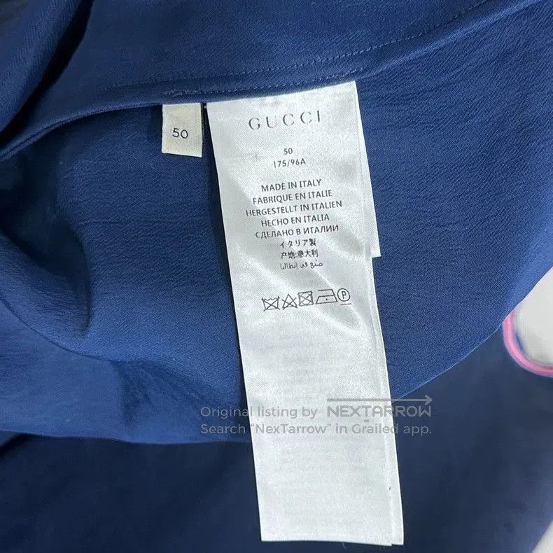 Gucci Gucci Blue and White Short Sleeve Shirt. Size US L / EU 52-54 / 3 - 6 Thumbnail
