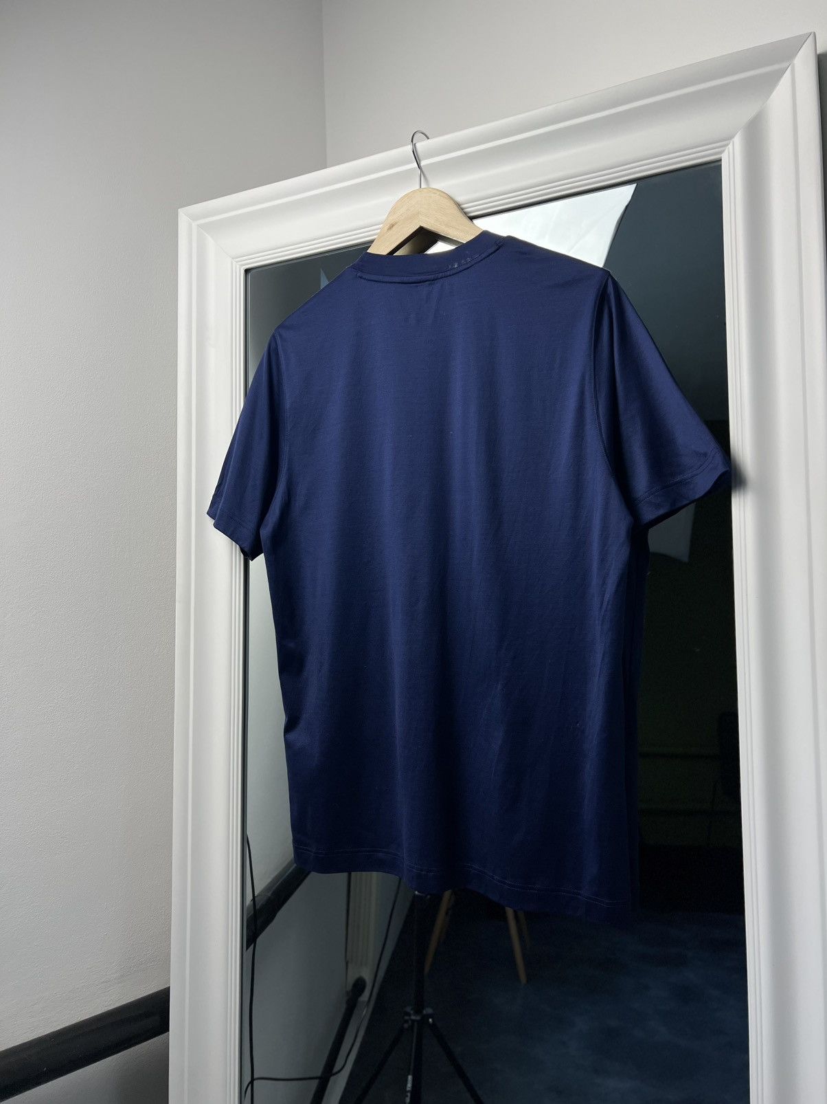 Designer × Eton Eton Slim Fit Navy T-Shirt M Filo di Scozia Cotton Size US M / EU 48-50 / 2 - 16 Thumbnail