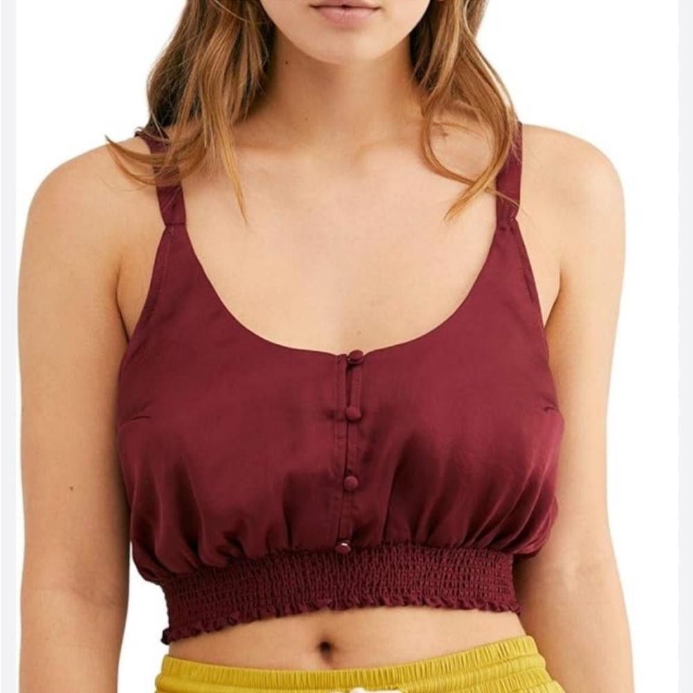 Free People Free People l NWT Intimately Smocked Button-Down Crop Top XS Size XS / US 0-2 / IT 36-38 - 8 Thumbnail