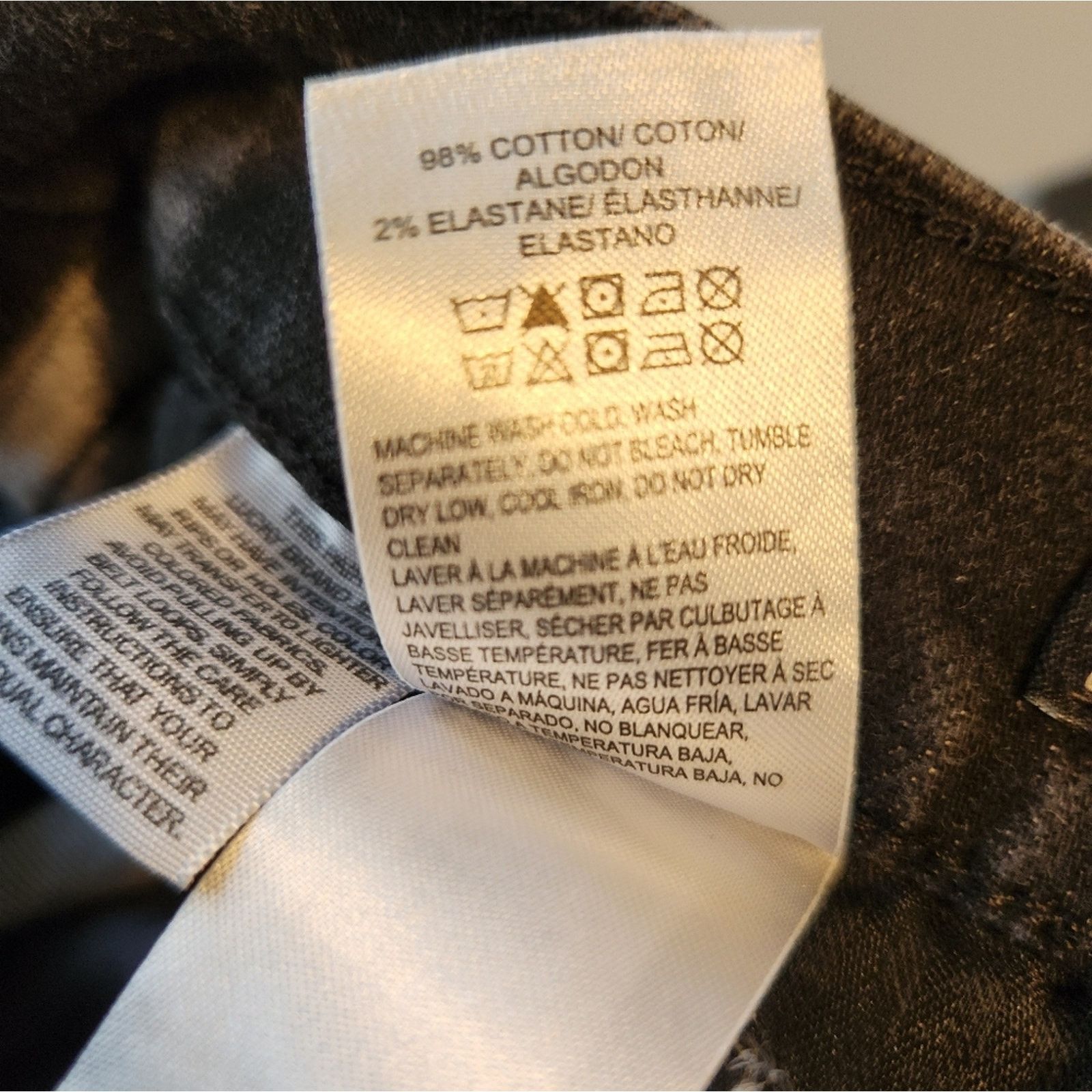 Lucky Brand Lucky Brand Authentic Straight Crop Jeans 12/31 black wash Size 30" / US 8 / IT 44 - 9 Thumbnail