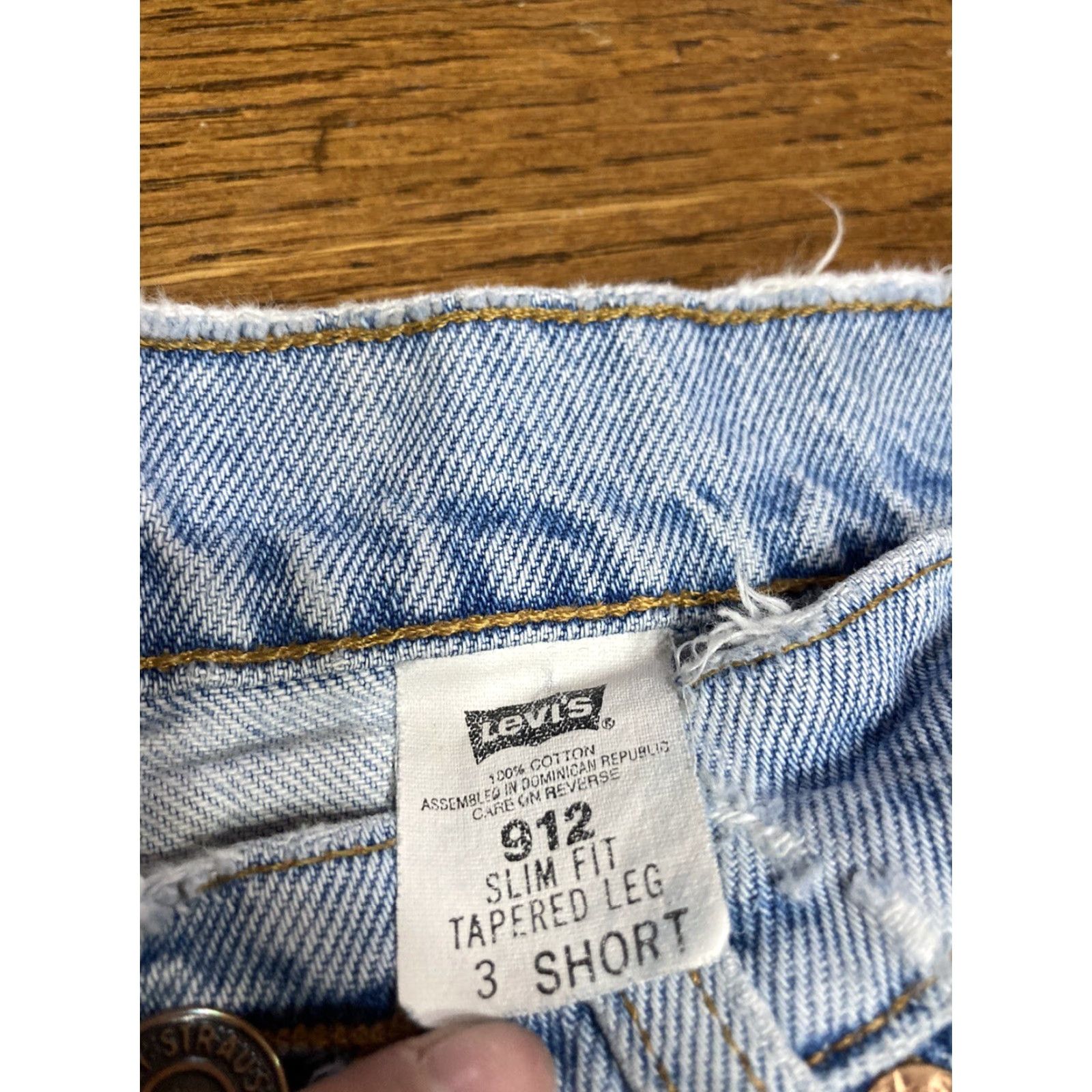 Levi's VINTAGE Levis 912 Slim Tapered Jeans Juniors Orange Tab Size 3 Casual Cotton Mens Girls Womens No, actual Size 26" / US 2 / IT 38 - 7 Thumbnail