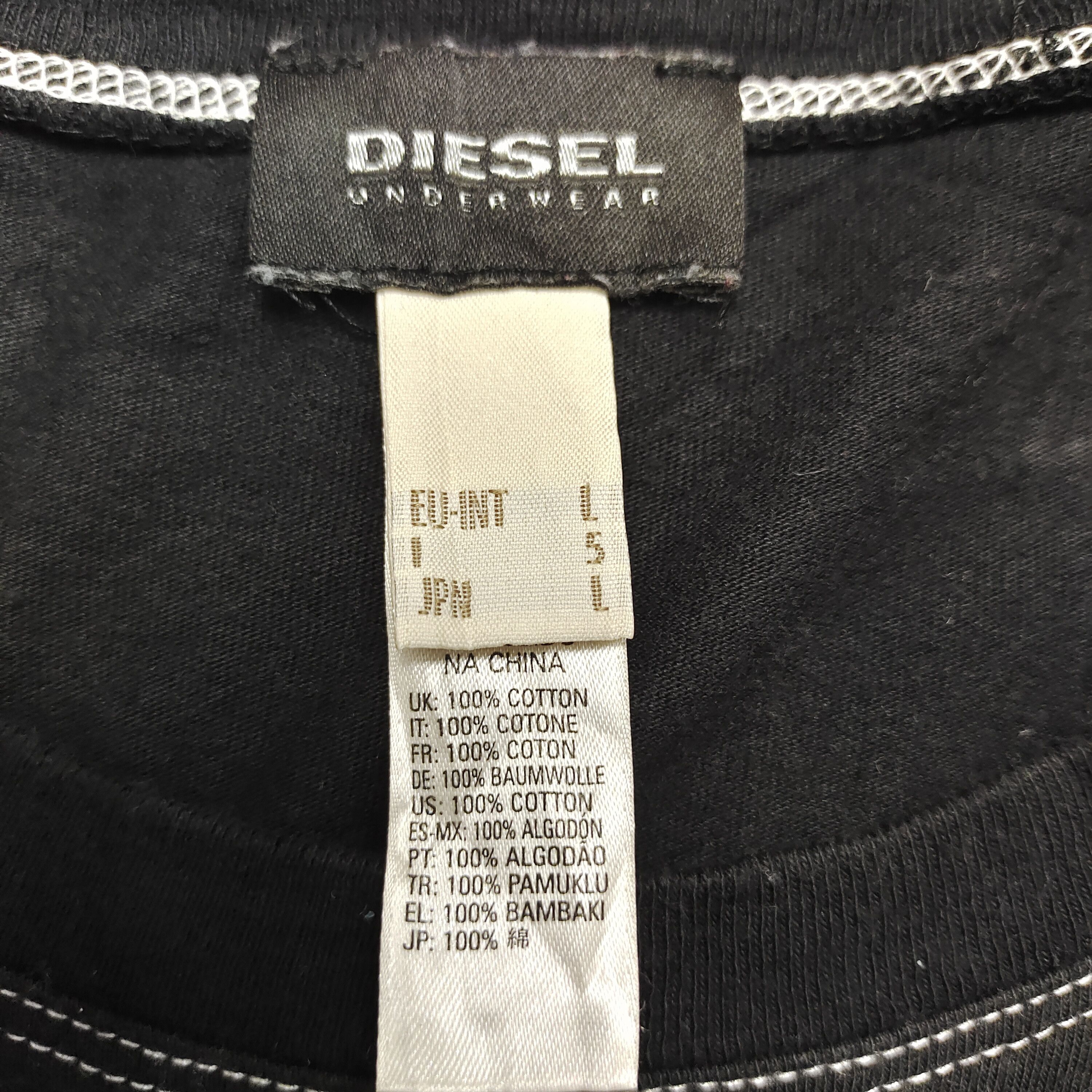 Diesel × If Six Was Nine DIESEL UNDERWEAR LOGO TEE BLACK L 100% COTTON Size US M / EU 48-50 / 2 - 5 Thumbnail