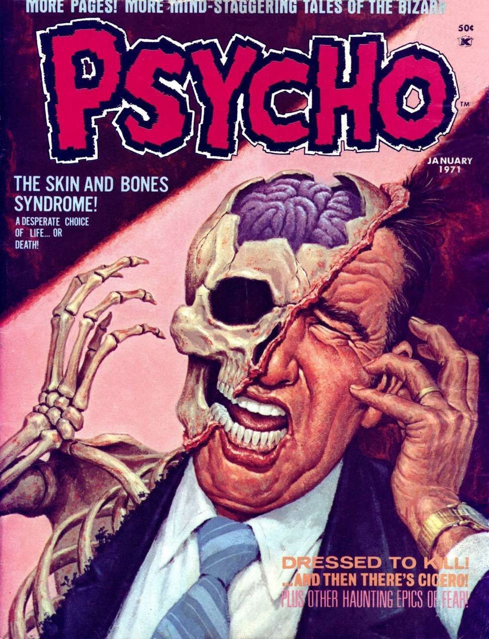 Vintage VINTAGE 80S PSYCHO COMIC BOOK T-SHIRT Size US M / EU 48-50 / 2 - 6 Thumbnail