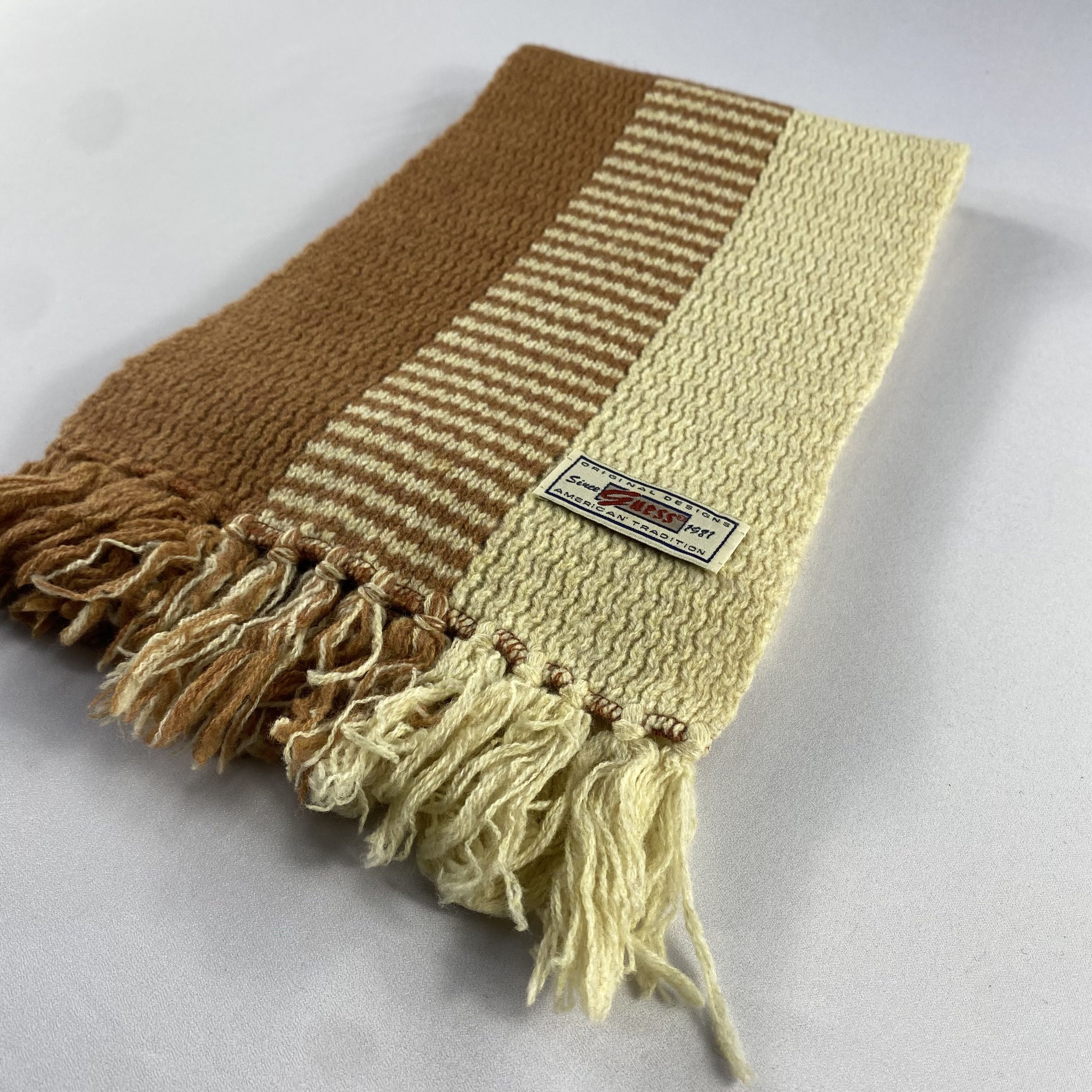 Guess Vintage Guess Stripe Scarf Neck Wrap Muffler Size ONE SIZE - 3 Thumbnail