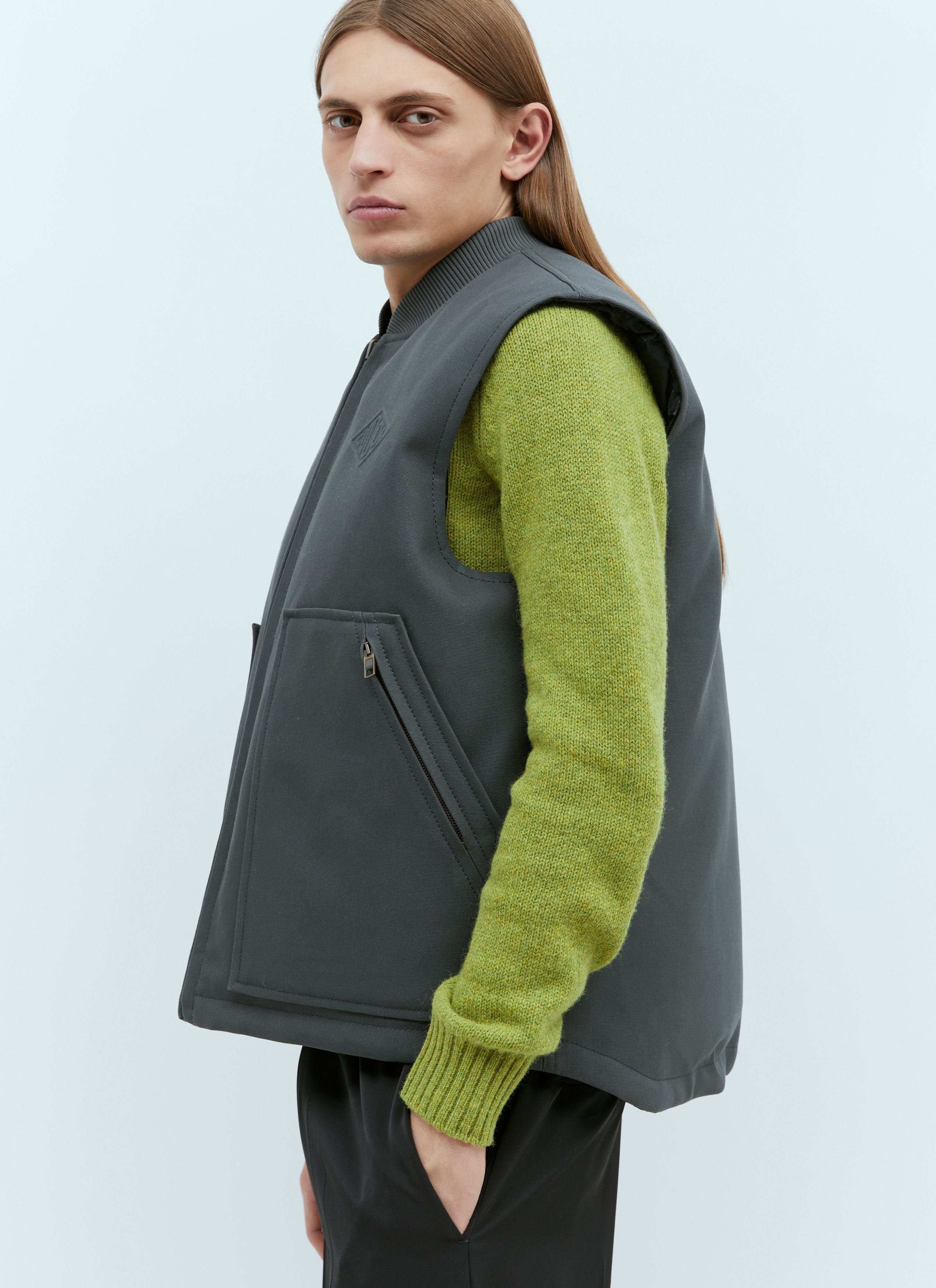 Gucci o1s1wg110225 Reversible Cotton Canvas Vest in Grey Size US M / EU 48-50 / 2 - 4 Thumbnail