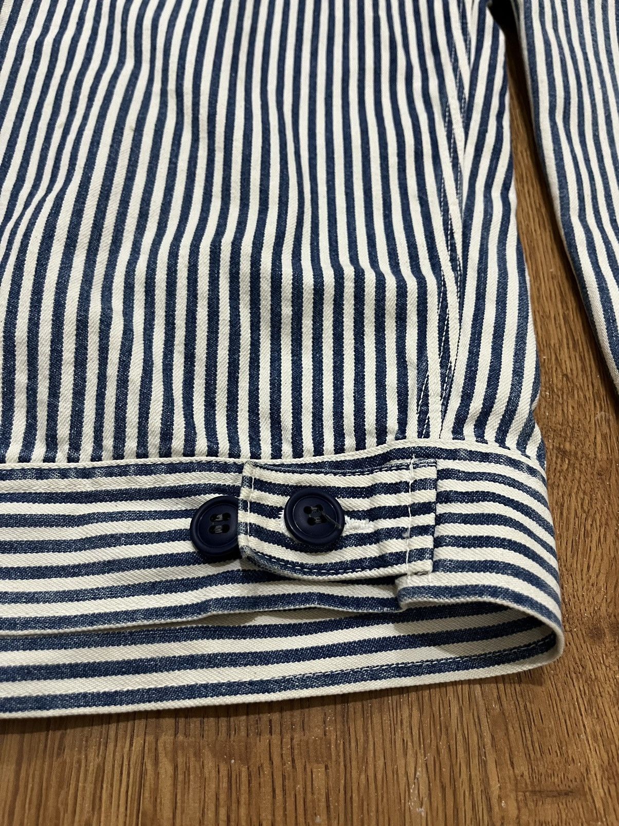 Vintage True Vintage 60s Workroom Hickory Stripe Work Jacket Size US L / EU 52-54 / 3 - 11 Thumbnail