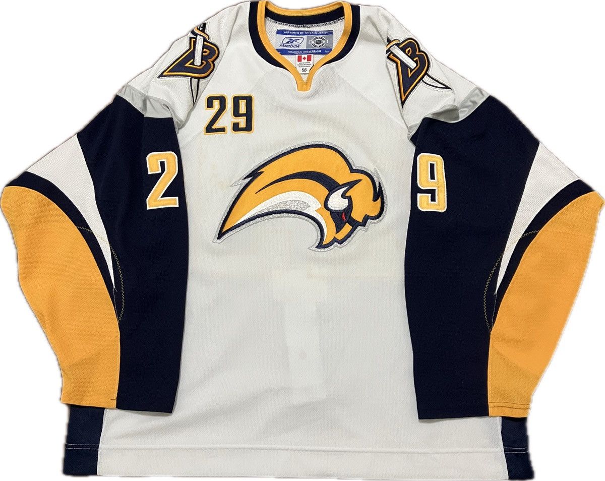 image of Buffalo Sabres Pominville Reebok Authentic Nhl Hockey Jersey, Men's (Size XL)