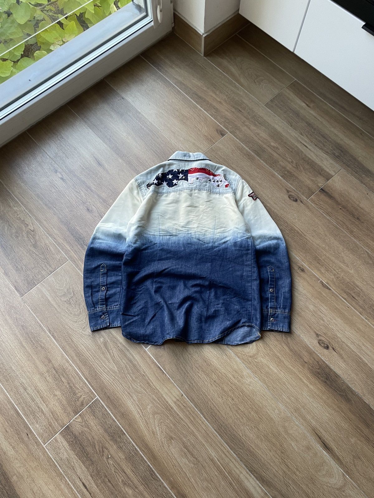 Affliction Vintage Affliction Shirt USA Flag Avant Garde Japanese Y2K Size US S / EU 44-46 / 1 - 1 Thumbnail