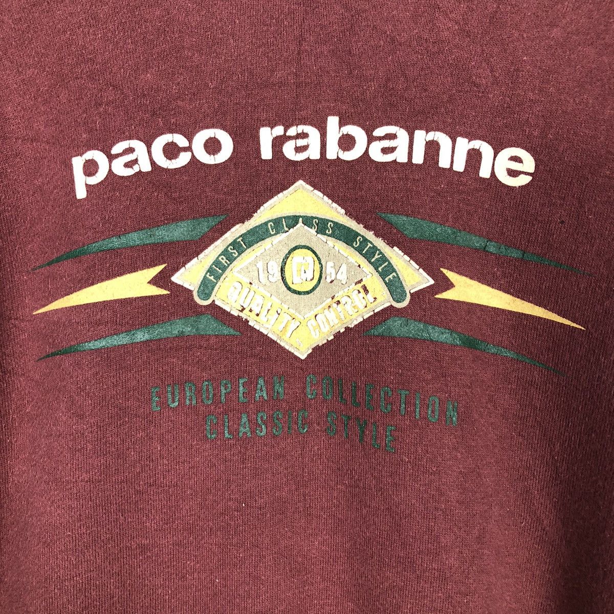 Japanese Brand × Vintage 📌Vintage Sweatshirt Paco Rabanne Big Logo Issey Miyake Size US M / EU 48-50 / 2 - 13 Thumbnail
