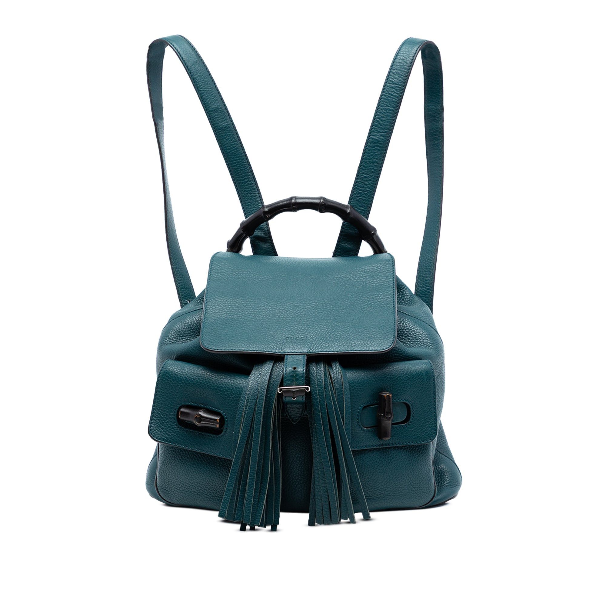 Gucci Leather Bamboo Tassel Backpack Size ONE SIZE - 1 Thumbnail