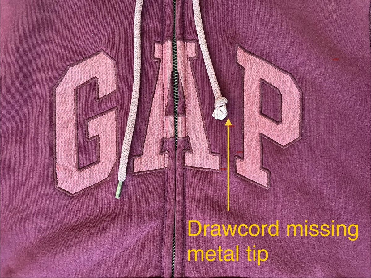 Gap The Gap Zip Up Hoodie, Fleece lined, Cotton Blend Jersey Size US M / EU 48-50 / 2 - 5 Thumbnail