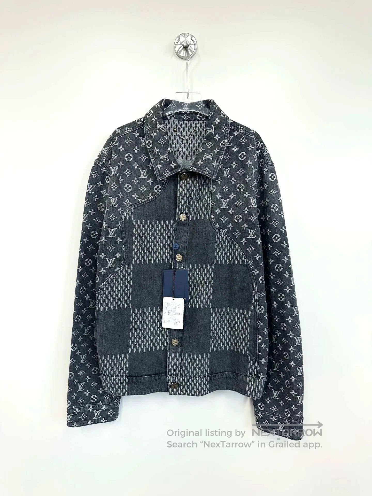 Louis Vuitton Louis Vuitton Black Monogrammed Logo Denim Jacket| Size US L / EU 52-54 / 3 - 1 Thumbnail