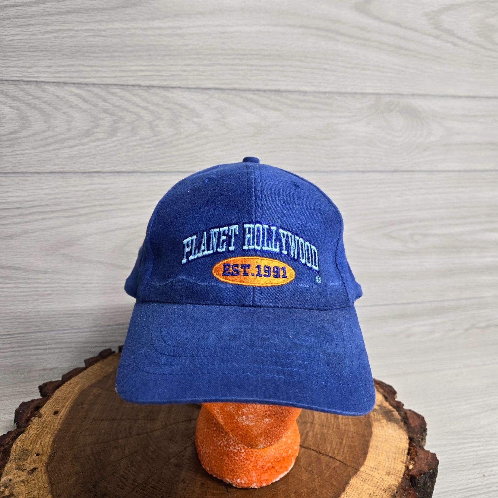 Planet Hollywood Planet Hollywood Adjustable Strapback Blue Hat Cap Hat Men Adjustable Blue Planet Hollywood Hat Cap Size ONE SIZE - 2 Thumbnail