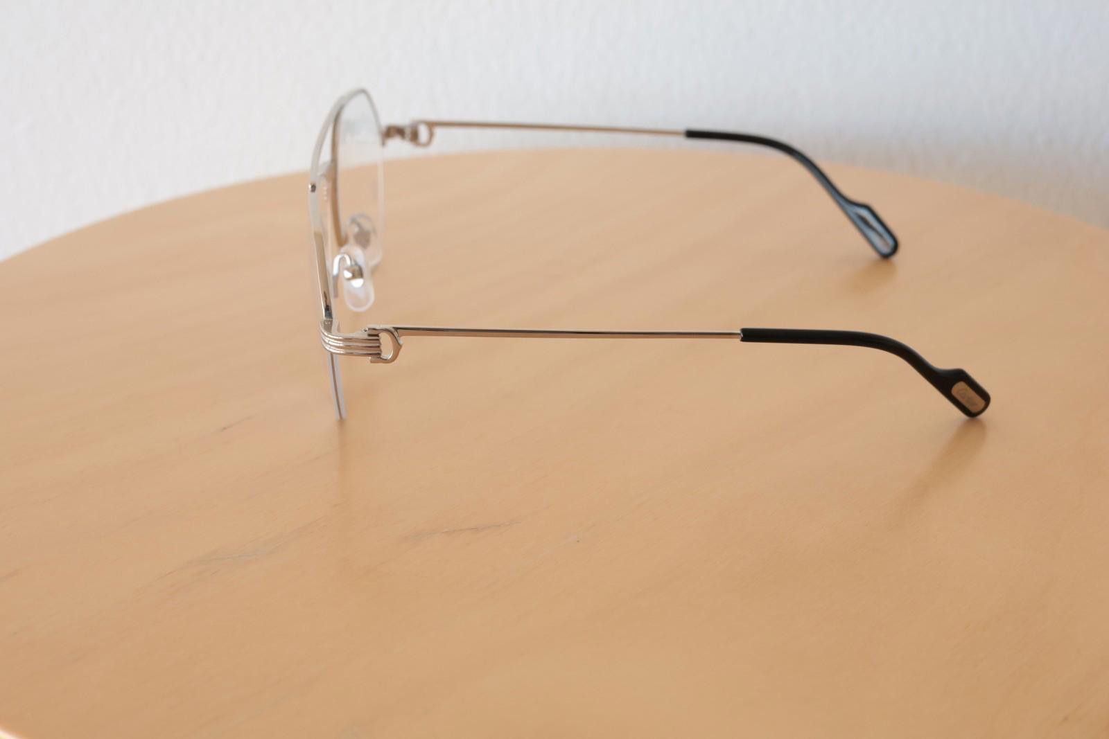 Cartier New Cartier CT0409O 002 silver eyewear eyeglasses titanium Size ONE SIZE - 4 Thumbnail