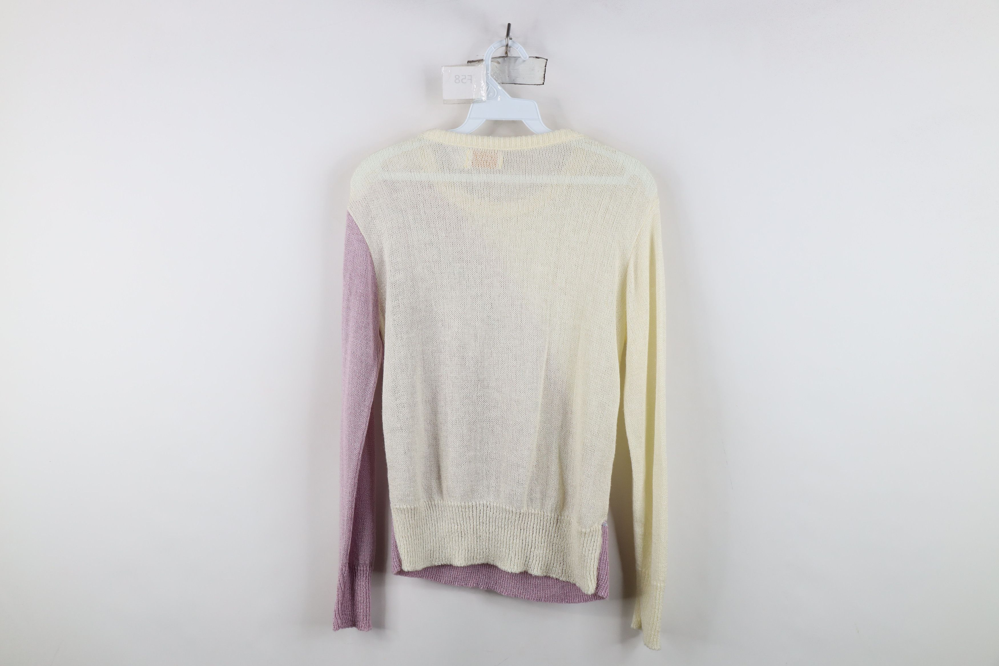 Vintage Vintage 70s 80s Mid Mod Loose Knit Nature Leaf Sweater Size L / US 10 / IT 46 - 10 Thumbnail