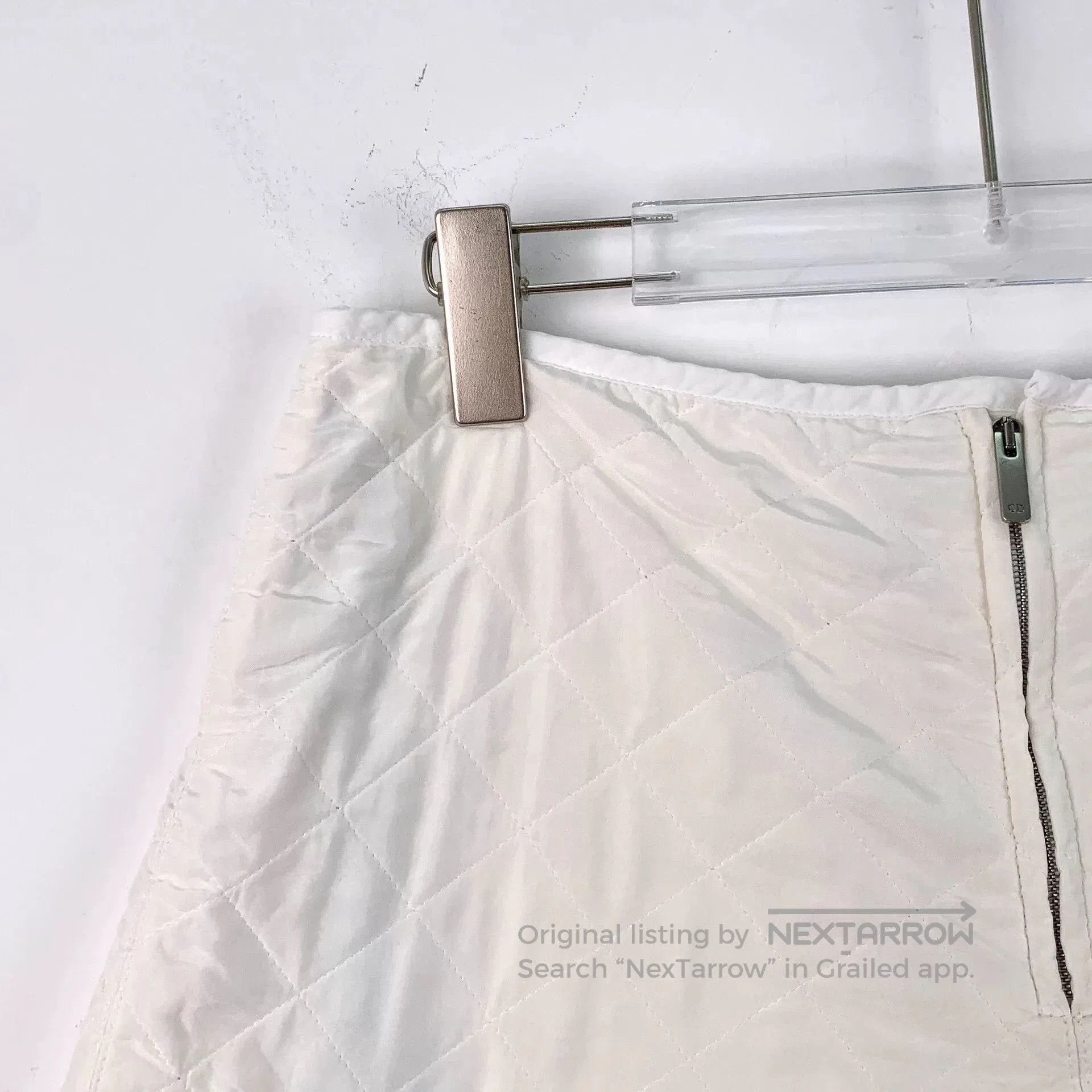 Dior Dior White Diamond Pattern Silk Shorts. Size US 38 / EU 54 - 3 Thumbnail