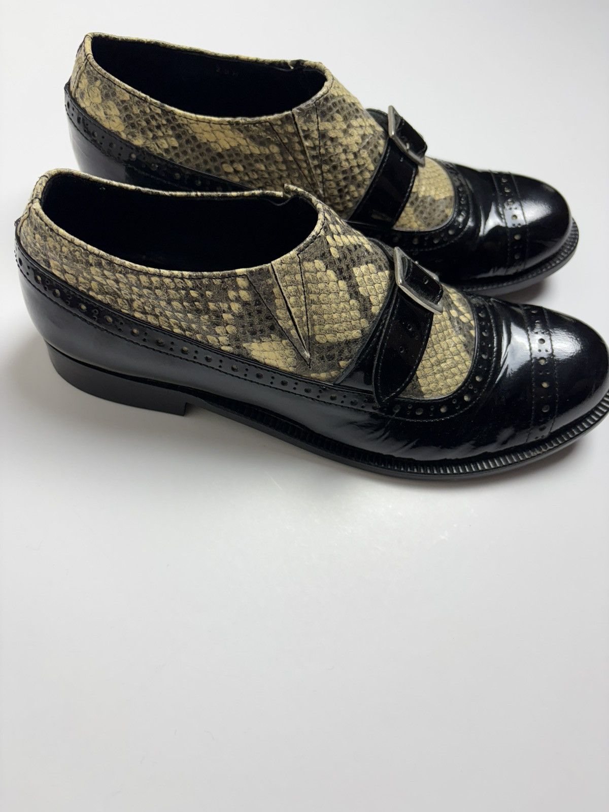 Comme des Garcons Comme des Garçons FW09 patent leather python shoes Size US 8.5 / IT 38.5 - 6 Thumbnail