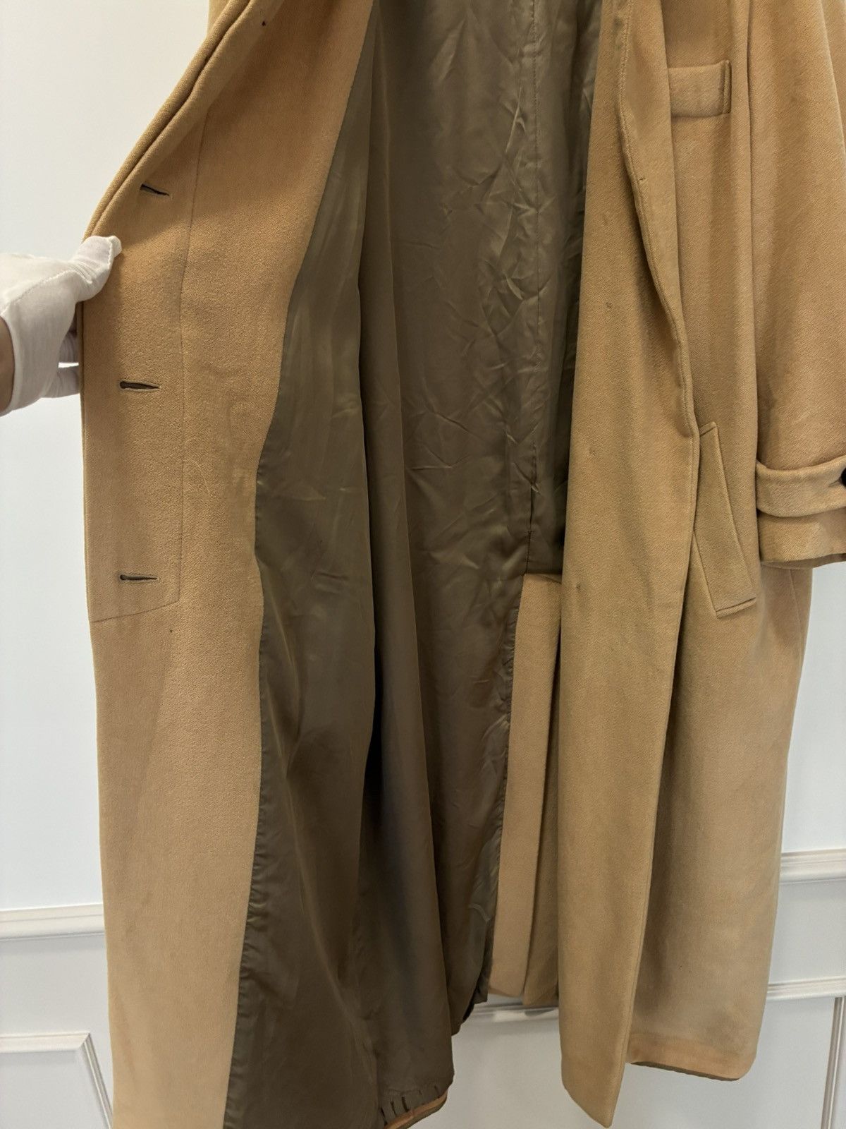 Jil Sander Vintage Made in Italy Jil Sander Camel Wool-Blend Long Coat Size M / US 6-8 / IT 42-44 - 5 Thumbnail