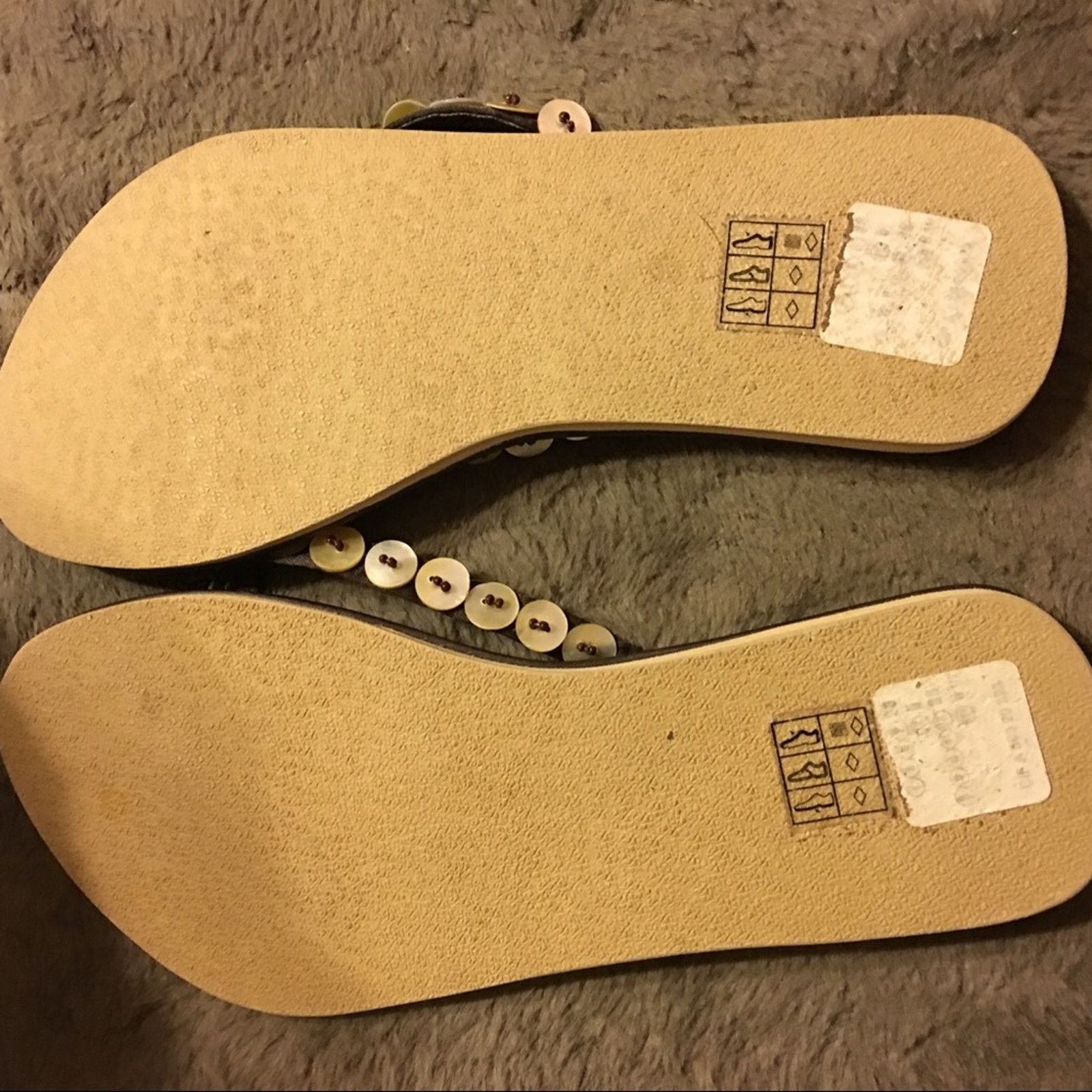 Other Couleurs d’ ete brown thong sandals beaded 8.5 Size US 8.5 / IT 38.5 - 7 Thumbnail