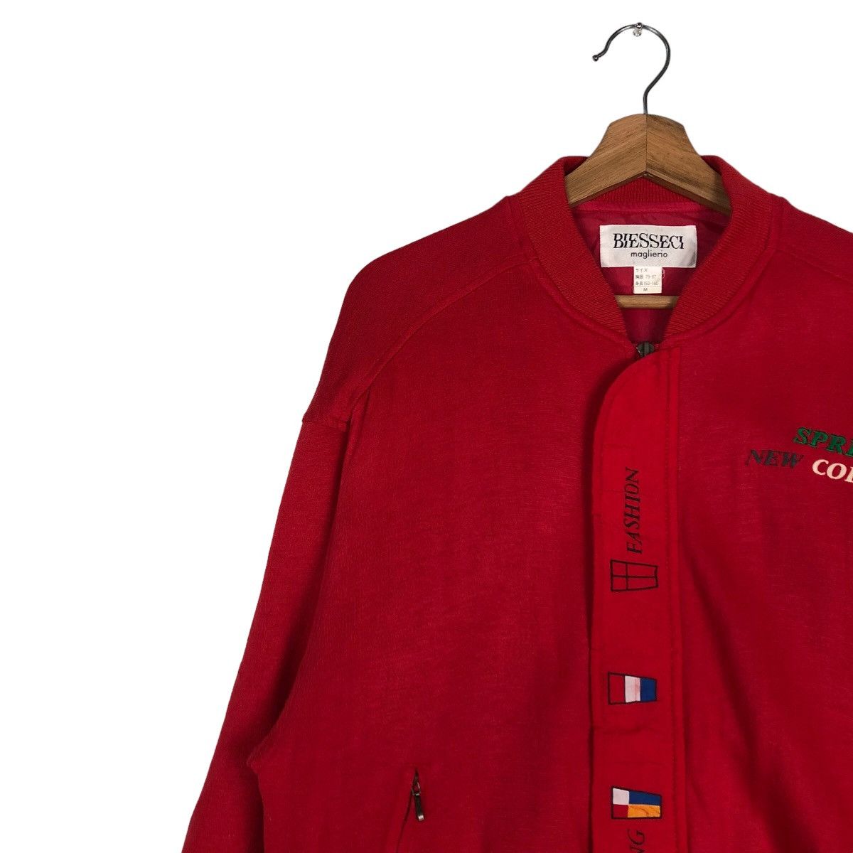Hysteric Glamour 🔥Vintage Bomber Jacket Wool Biesseci Maglierio Japan Made Size US M / EU 48-50 / 2 - 10 Thumbnail