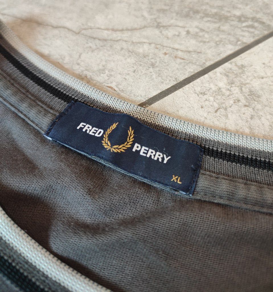 Fred Perry Sweater Pullover Fred Perry Gray Long Sleeve Size XL Size US XL / EU 56 / 4 - 6 Thumbnail