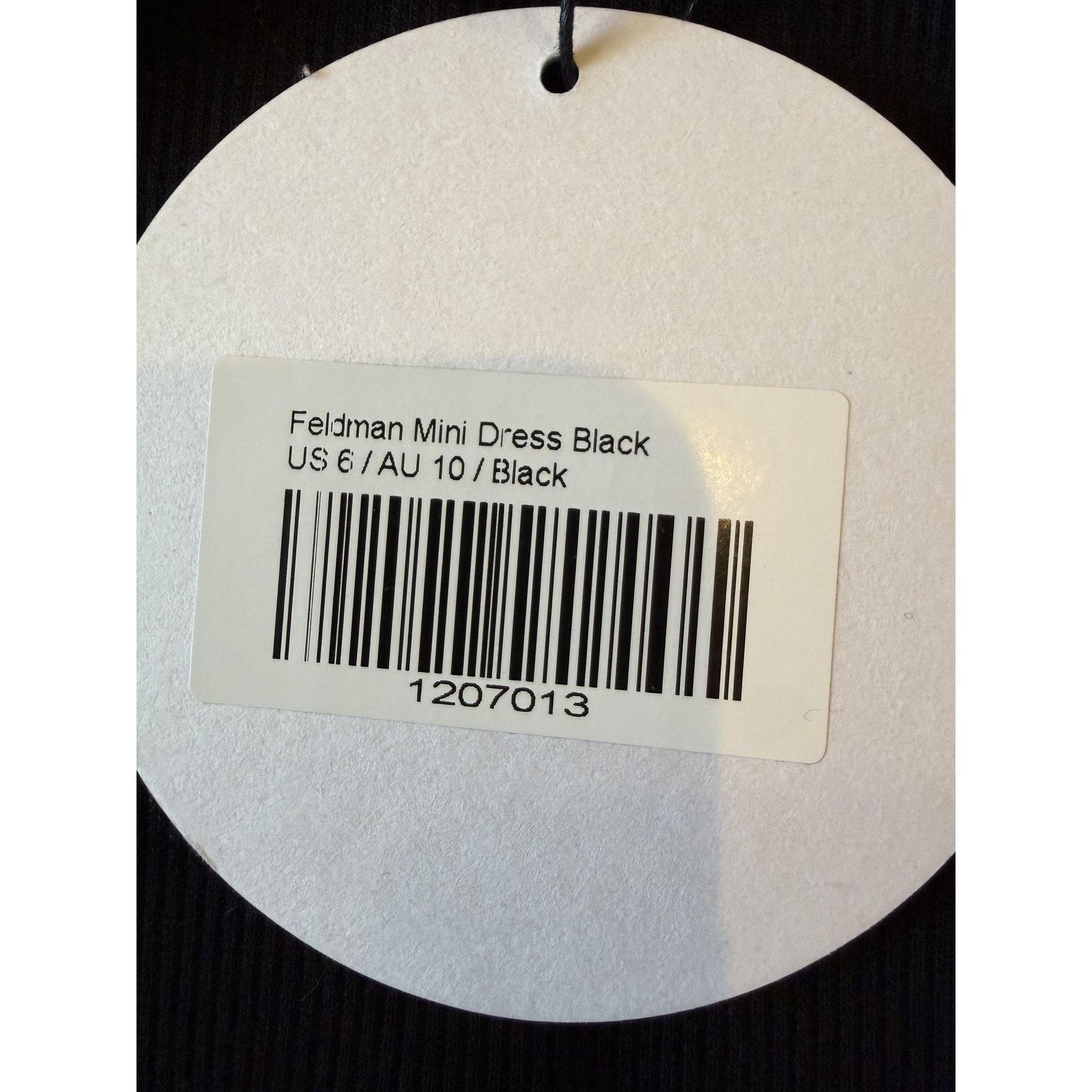 PRINCESS POLLY Princess Polly Feldman Mini Dress 6 Black Ribbed Bodycon Size M / US 6-8 / IT 42-44 - 6 Thumbnail