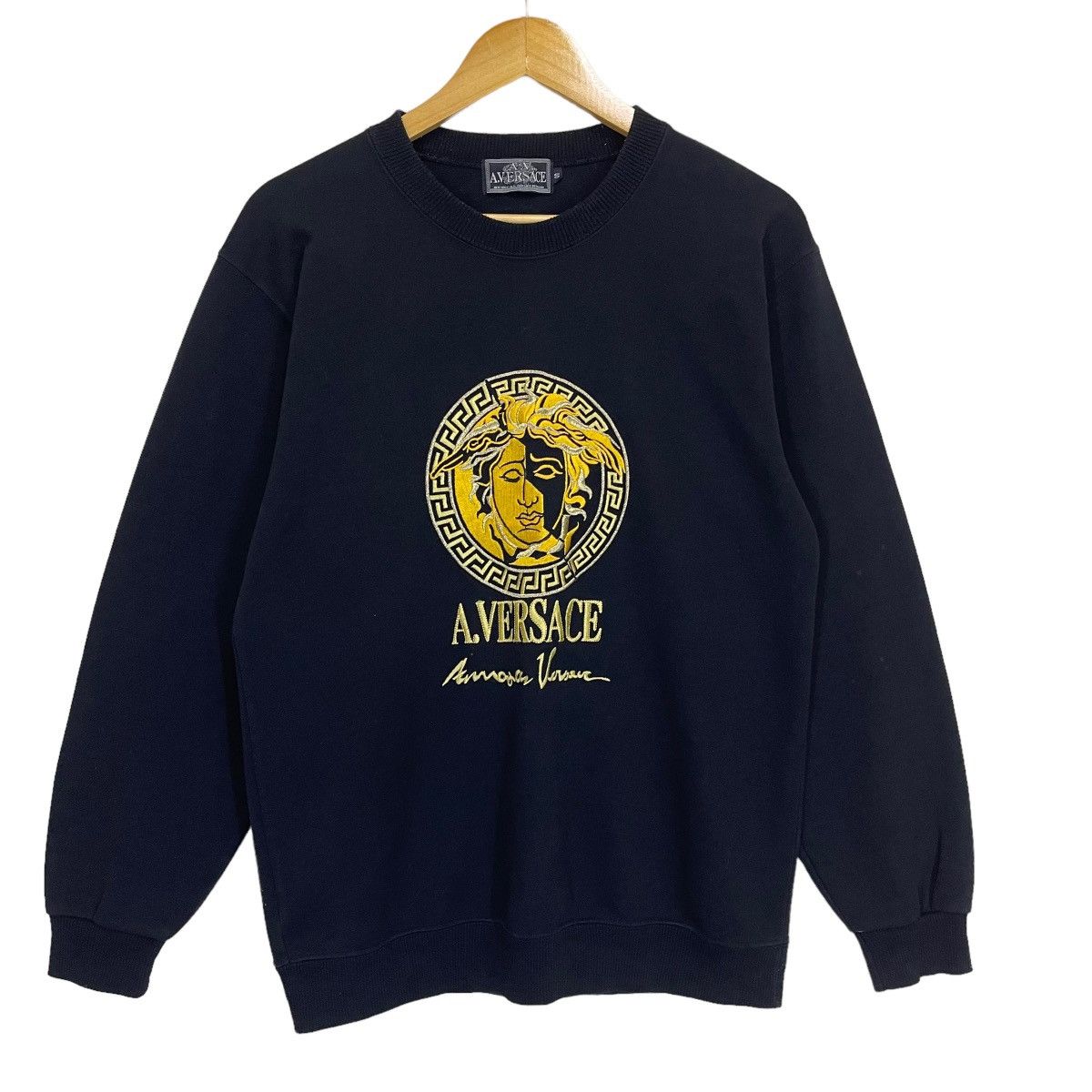 Designer × Japanese Brand A VERSACE MEDUSO LOGO CREWNECK SWEATSHIRT Size US M / EU 48-50 / 2 - 1 Thumbnail