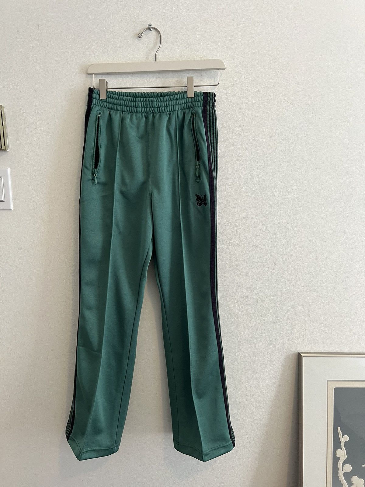 image of Needles Green Pinched Seams Track Pants, Men's (Size 30)