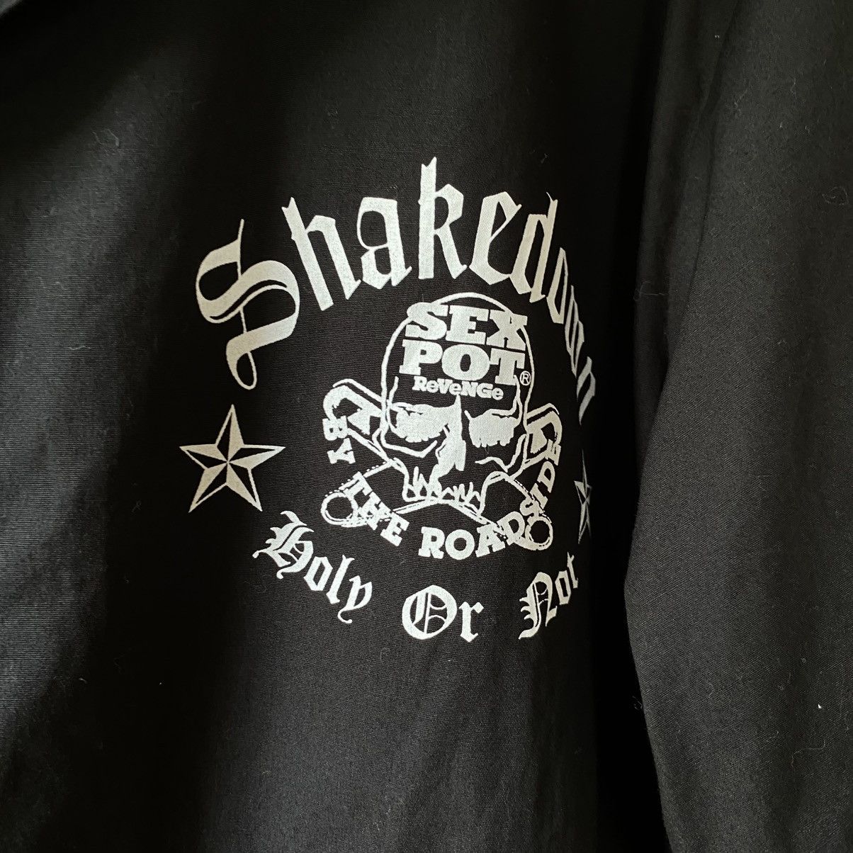 Sex Pot ReVeNGe SEX POT ReVeNGe Y2K Punk Black Studded Punk Patch Shirt Size US M / EU 48-50 / 2 - 3 Thumbnail
