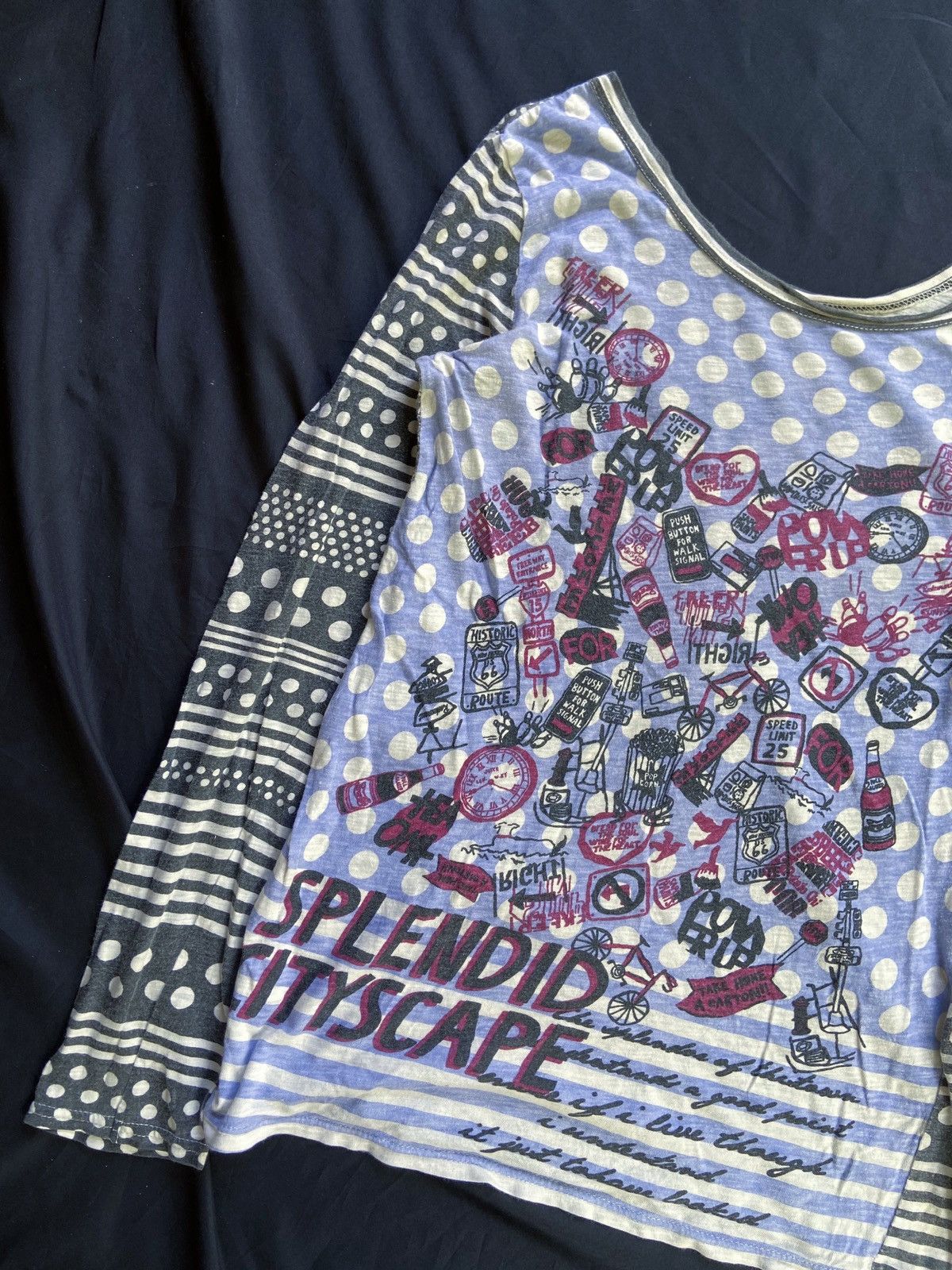 Beauty Beast × Hysteric Glamour × Japanese Brand 🌸CUBE SUGAR SOLENDID CITY SCAPE LONG SLEEVE Size US M / EU 48-50 / 2 - 3 Thumbnail
