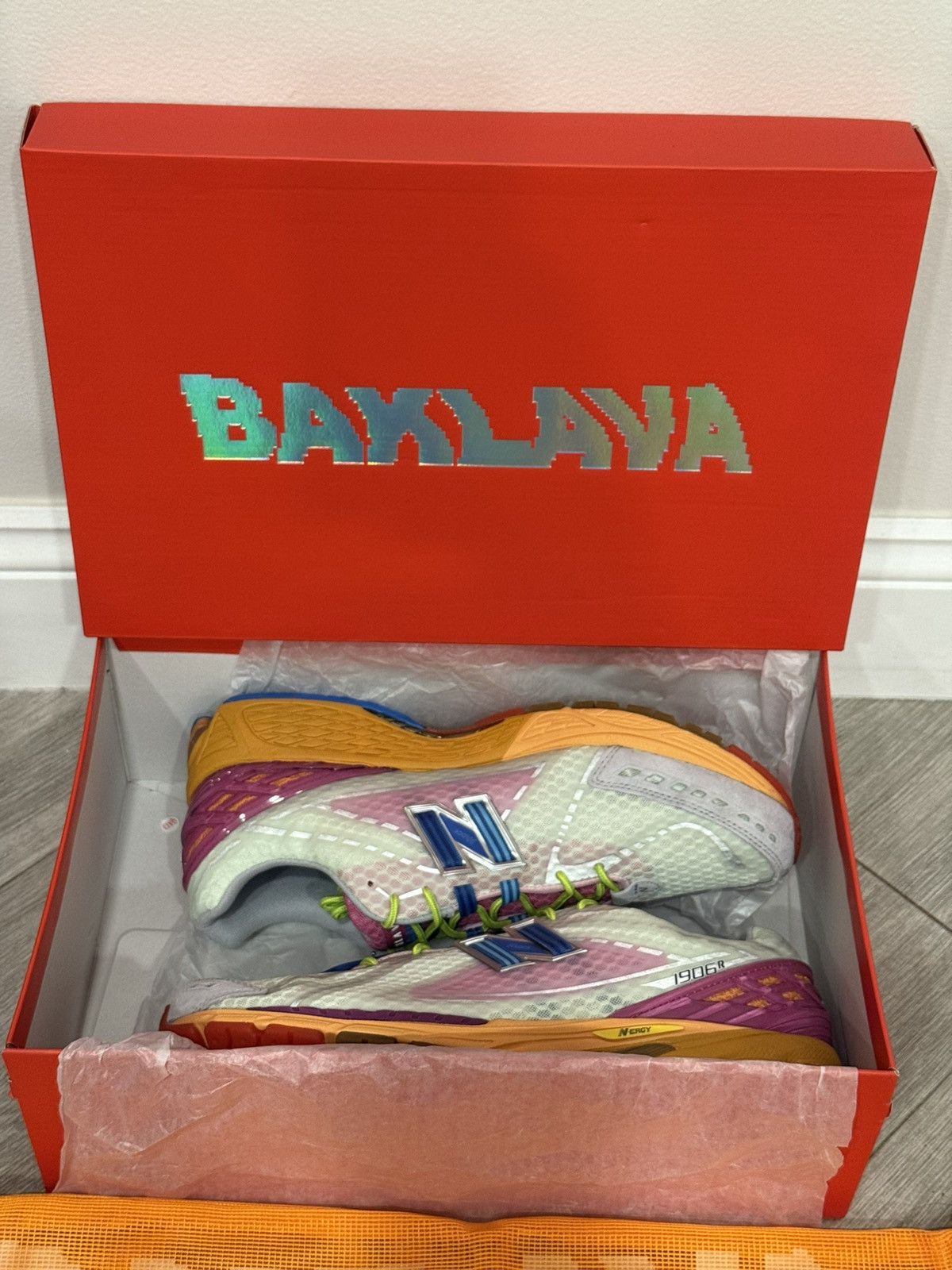 Action Bronson × New Balance Action Bronson New Balance 1906R Rosewater Green Pink Sz 12 Size US 12 / EU 45 - 4 Thumbnail
