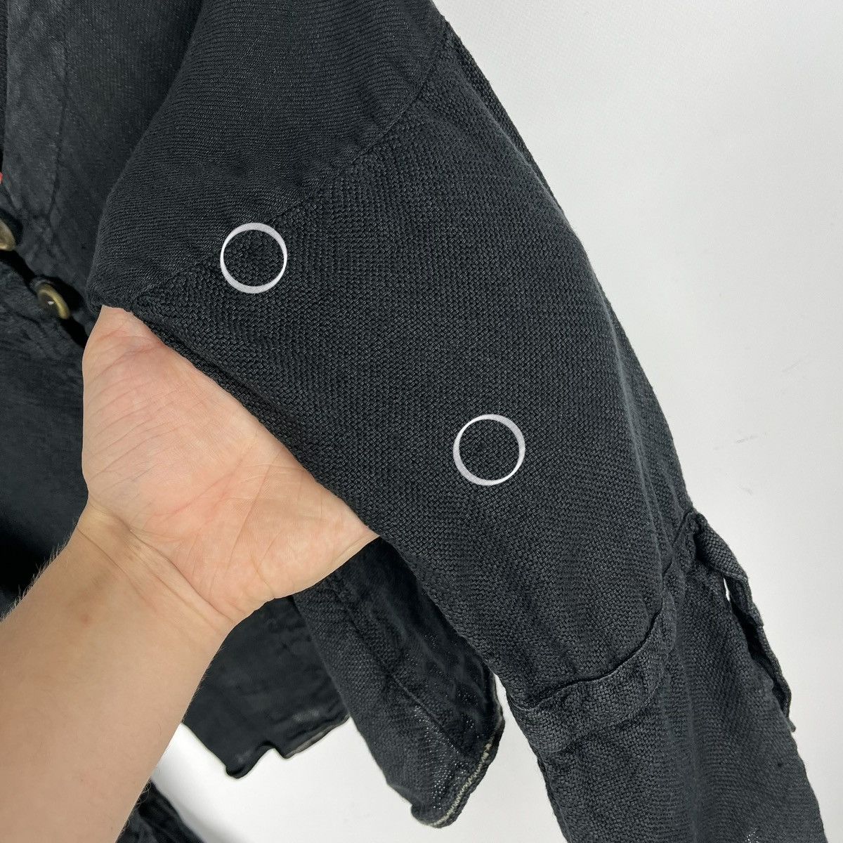 If Six Was Nine Avant-Garde Ewa I Walla linen cotton ladies gothic cardigan Size M / US 6-8 / IT 42-44 - 15 Thumbnail