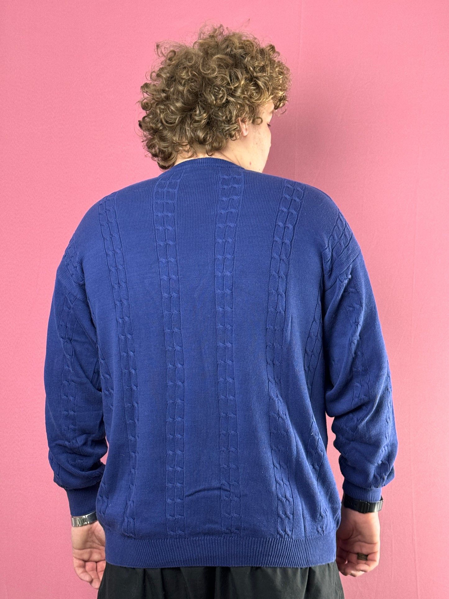 Lacoste Lacoste Vintage Men's Cable Knit Sweater - XXXL Size US XXL / EU 58 / 5 - 3 Thumbnail