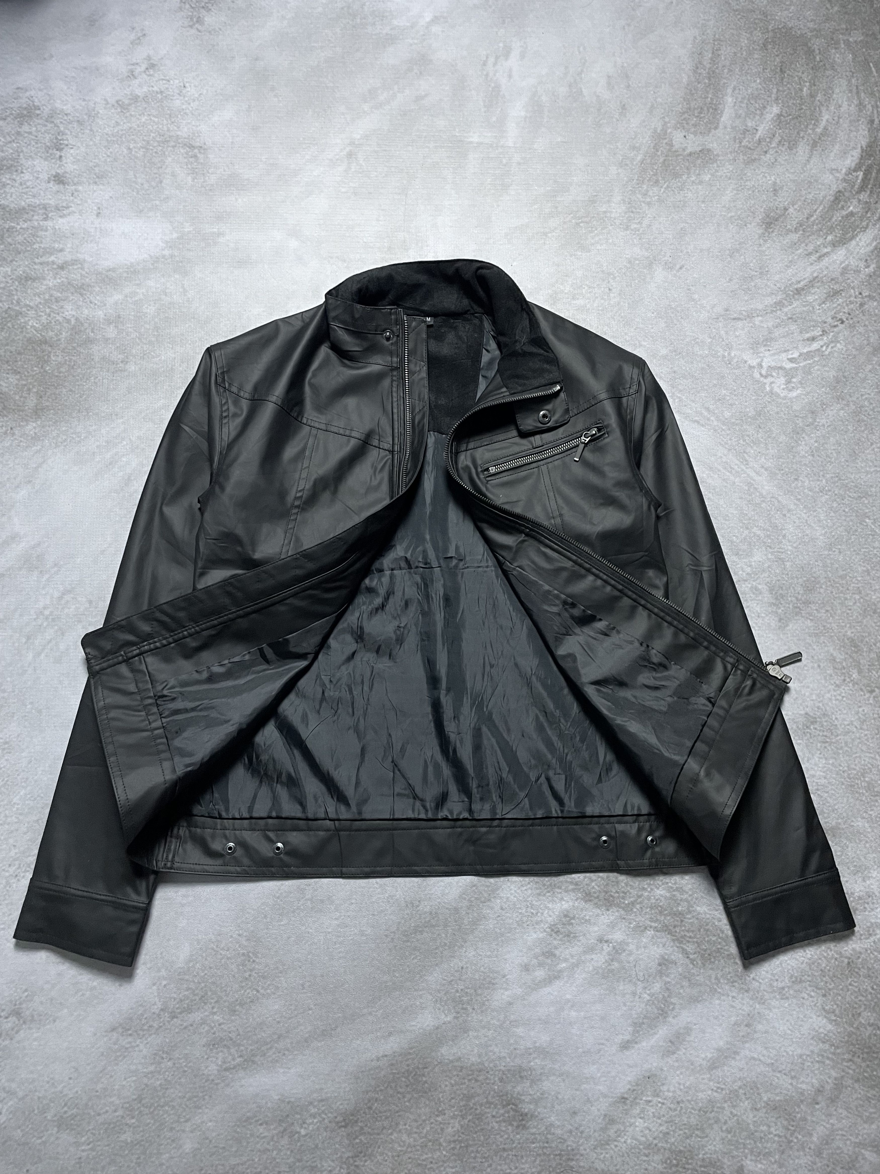 14th Addiction Unknown - Monochrome Leather Jacket Tokyo Biker Style Size US M / EU 48-50 / 2 - 3 Thumbnail