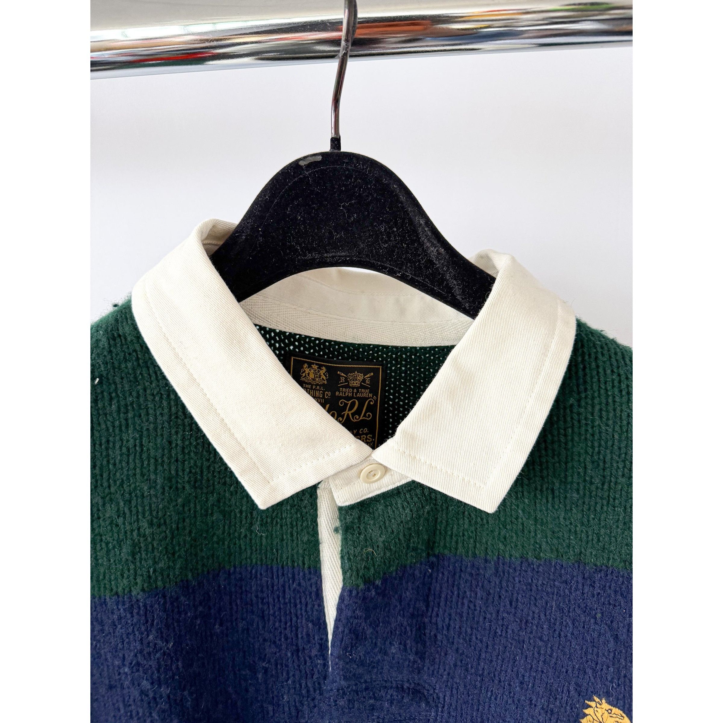 Polo Ralph Lauren Ralph Lauren Polo Striped Wool Cashmere Rugby Jumper Size US XXL / EU 58 / 5 - 2 Thumbnail