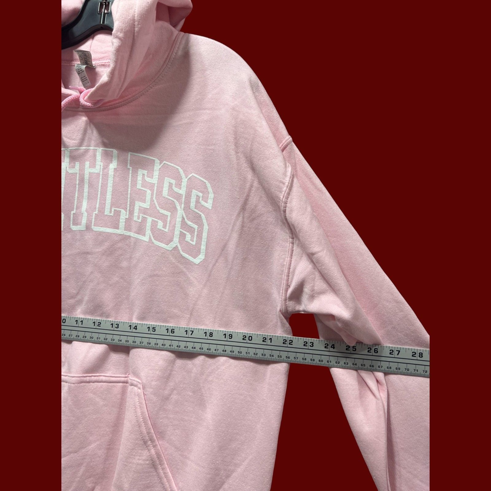 Gildan Gildan - Women's Long Sleeve Hooded Sweatshirt - Pink - Larg Size L / US 10 / IT 46 - 3 Thumbnail
