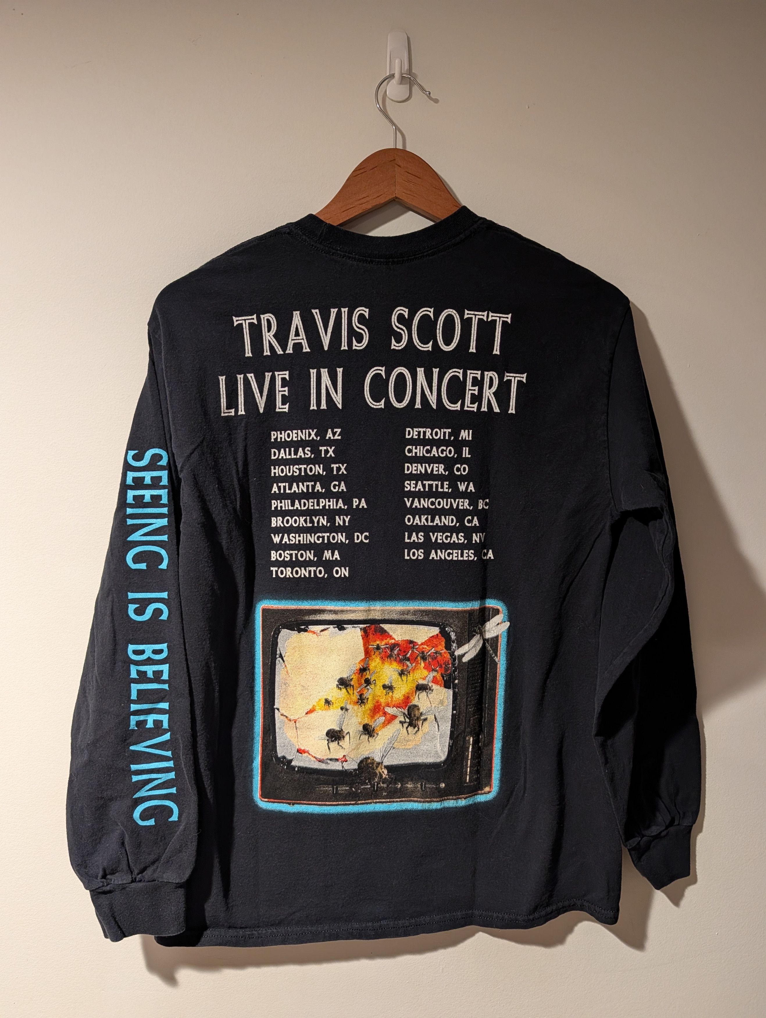 Travis Scott Travis Scott Astroworld Long Sleeve Tee Seeing Is Believing Size US M / EU 48-50 / 2 - 1 Thumbnail