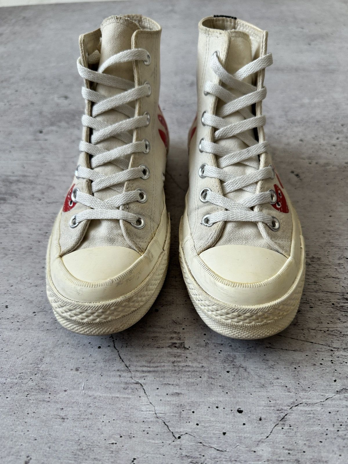 Comme des Garcons Converse Chuck High Top x Comme des Garçons Play Sneakers Size US 7.5 / IT 37.5 - 4 Thumbnail