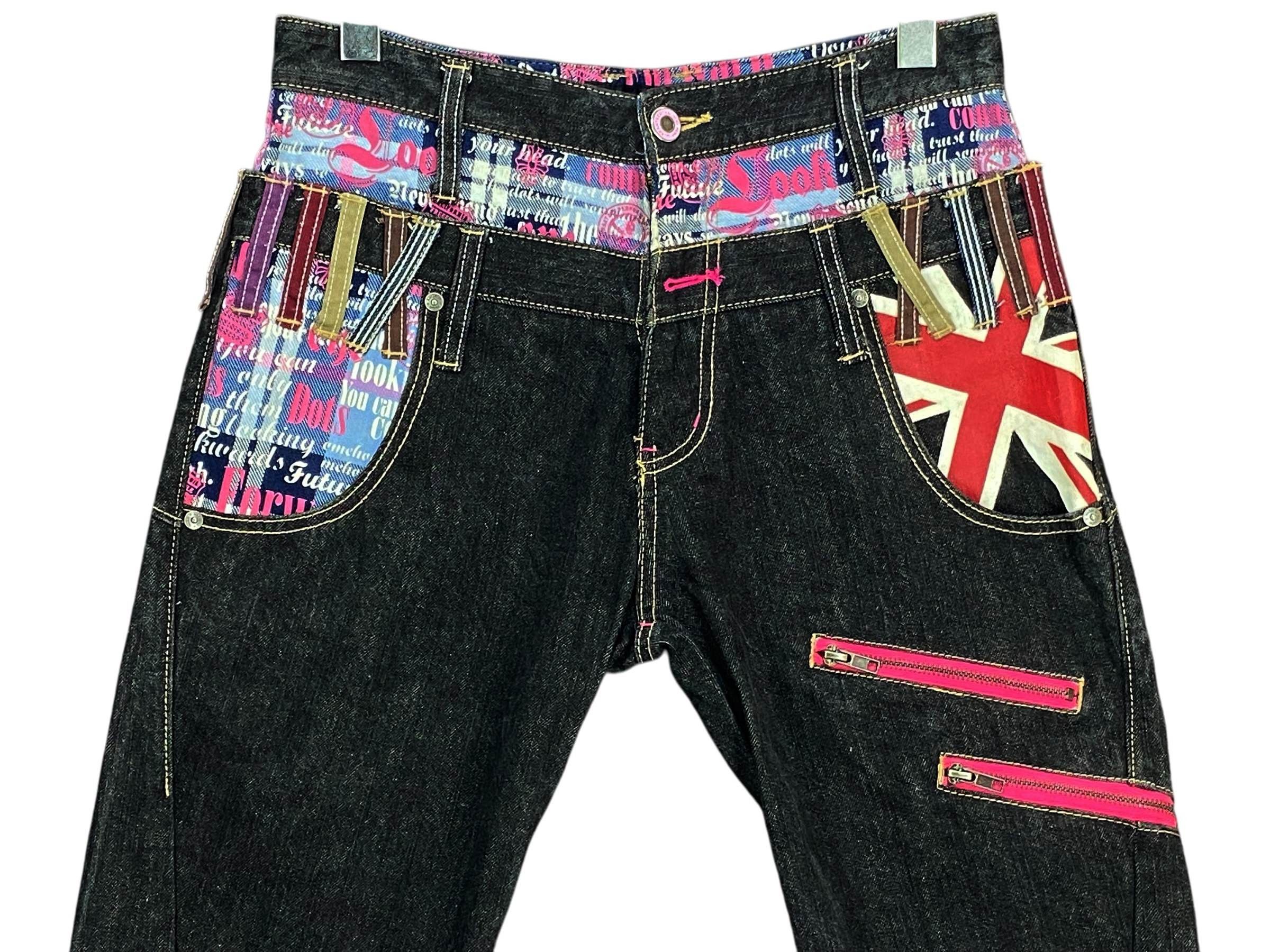 Japanese Brand Patina Double Waist Handcrafted Denim pants Size US 31 - 3 Thumbnail