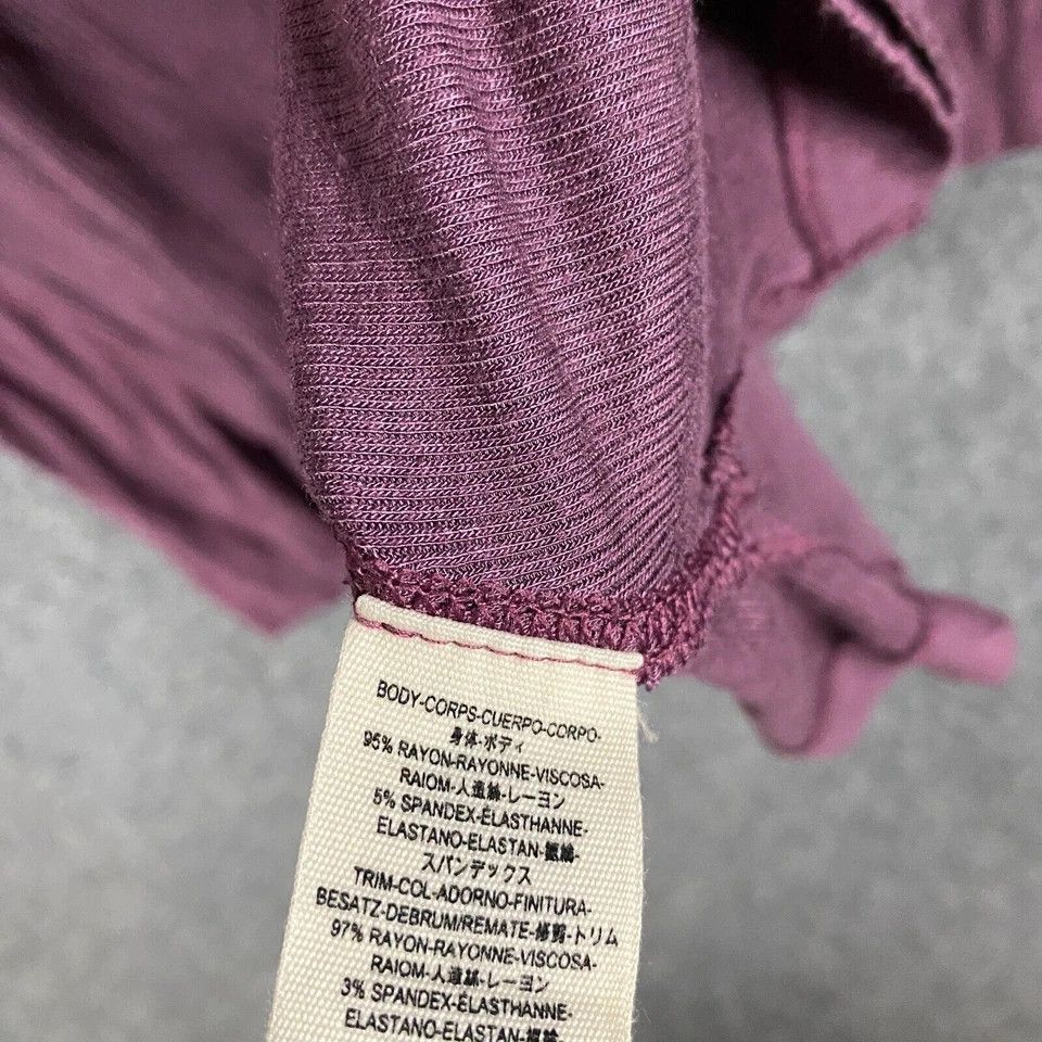 Other We The Free Blouse Women's Medium Long Sleeve Purple Rayon M Size M / US 6-8 / IT 42-44 - 6 Thumbnail